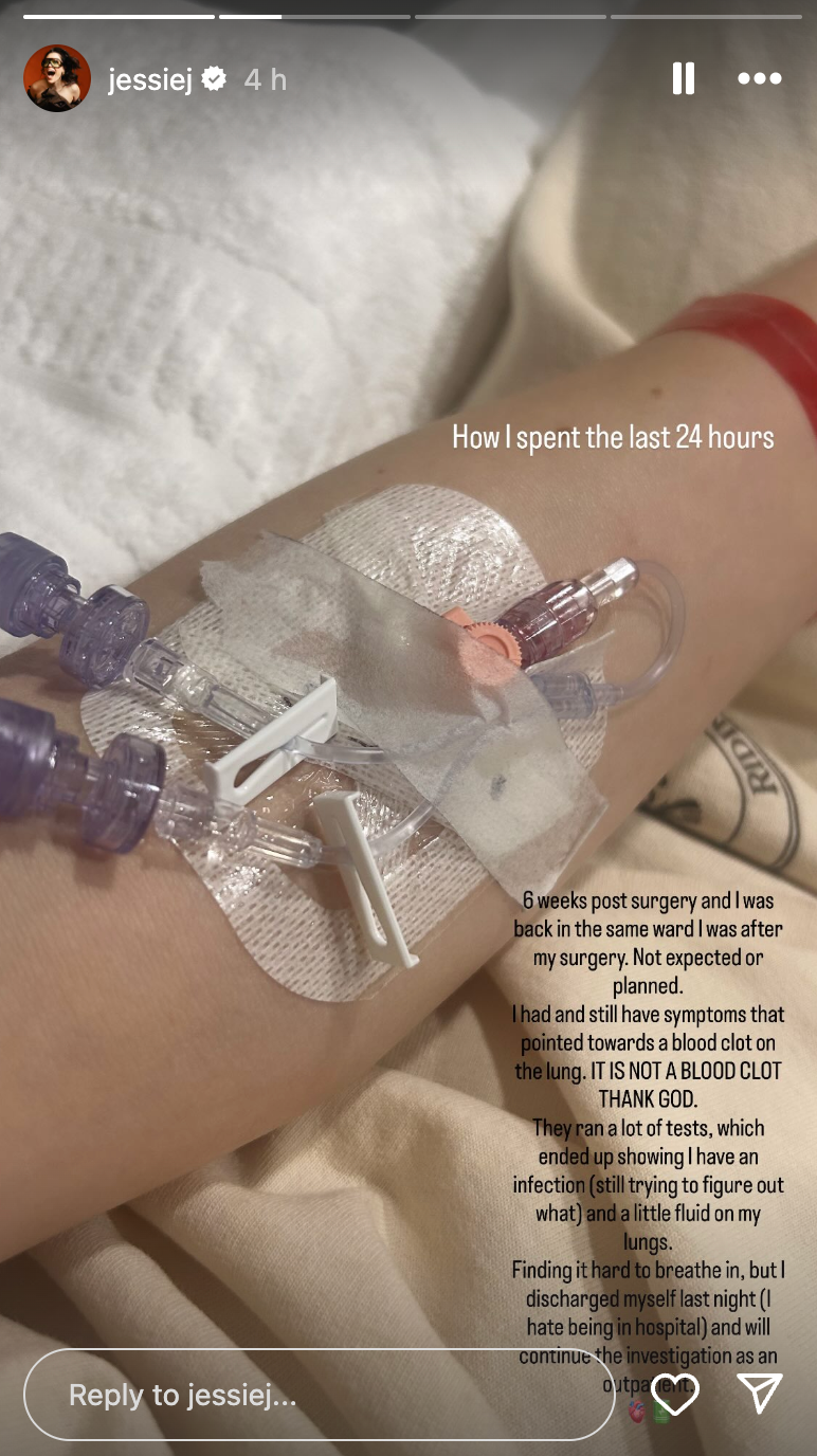 ‘Finding it hard to breathe’ said the musician