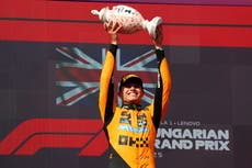 Lando Norris holds off Oscar Piastri in thrilling finale to Hungarian Grand Prix