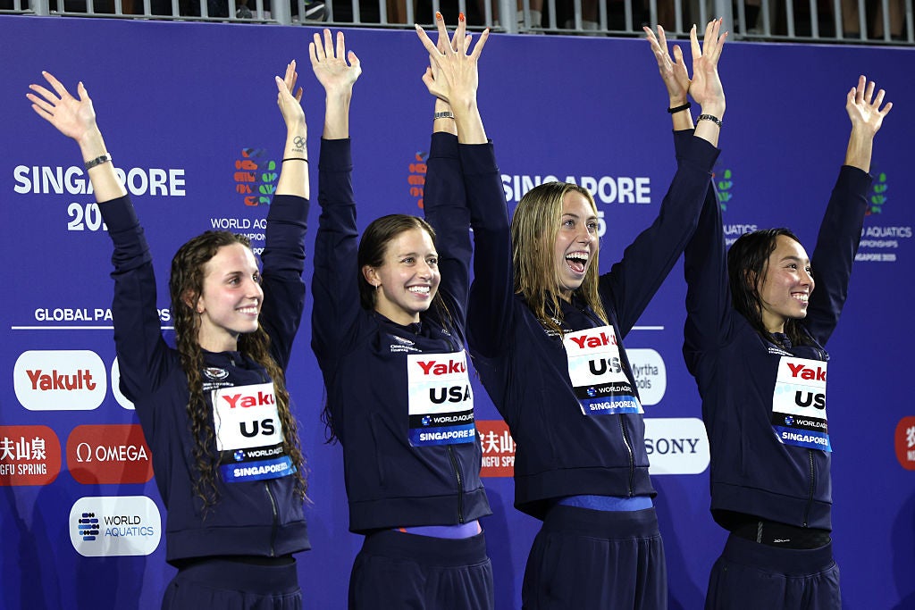 The team celebrated a strong end to the championships for the USA after a difficult start