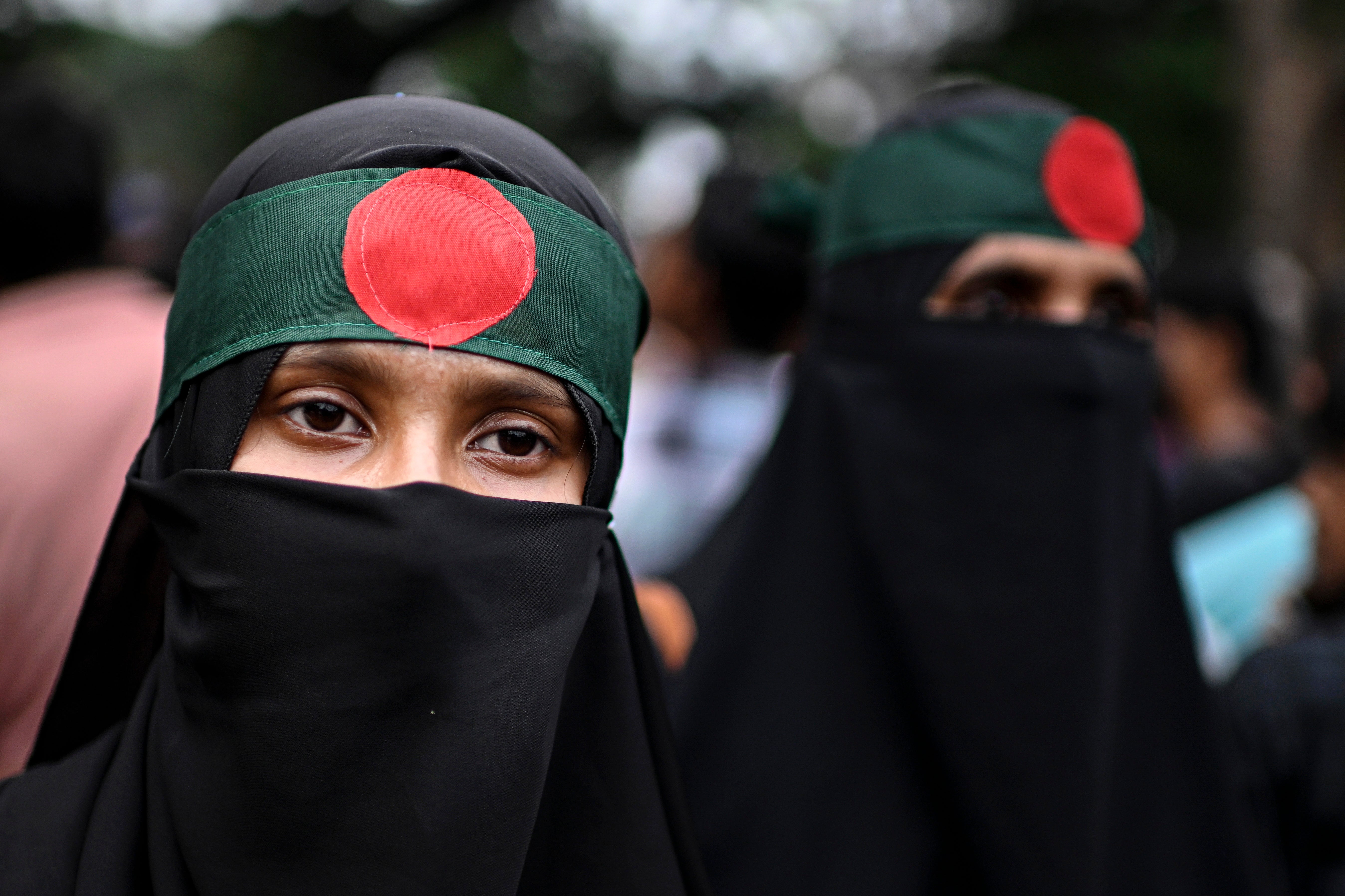 A supporter of the National Citizen Party, formed in the wake of the youth-led 2024 uprising