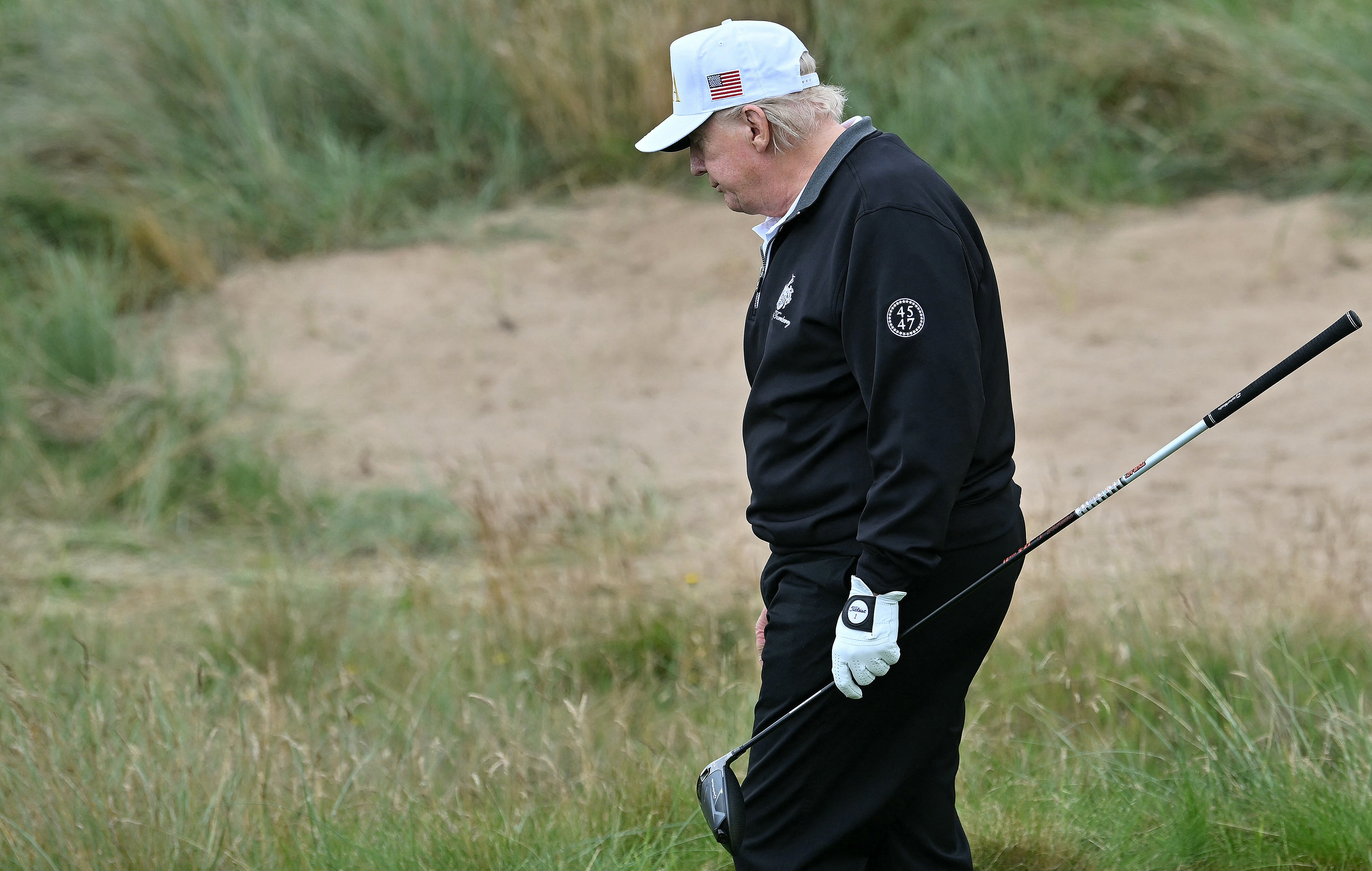President Donald Trump, an avid golfer, won a club championship title at his Bedminster golf club over the weekend