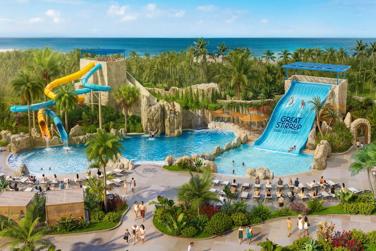 First look at Norwegian Cruise Line’s private Caribbean island upgrades, featuring giant waterslides and cliff drops