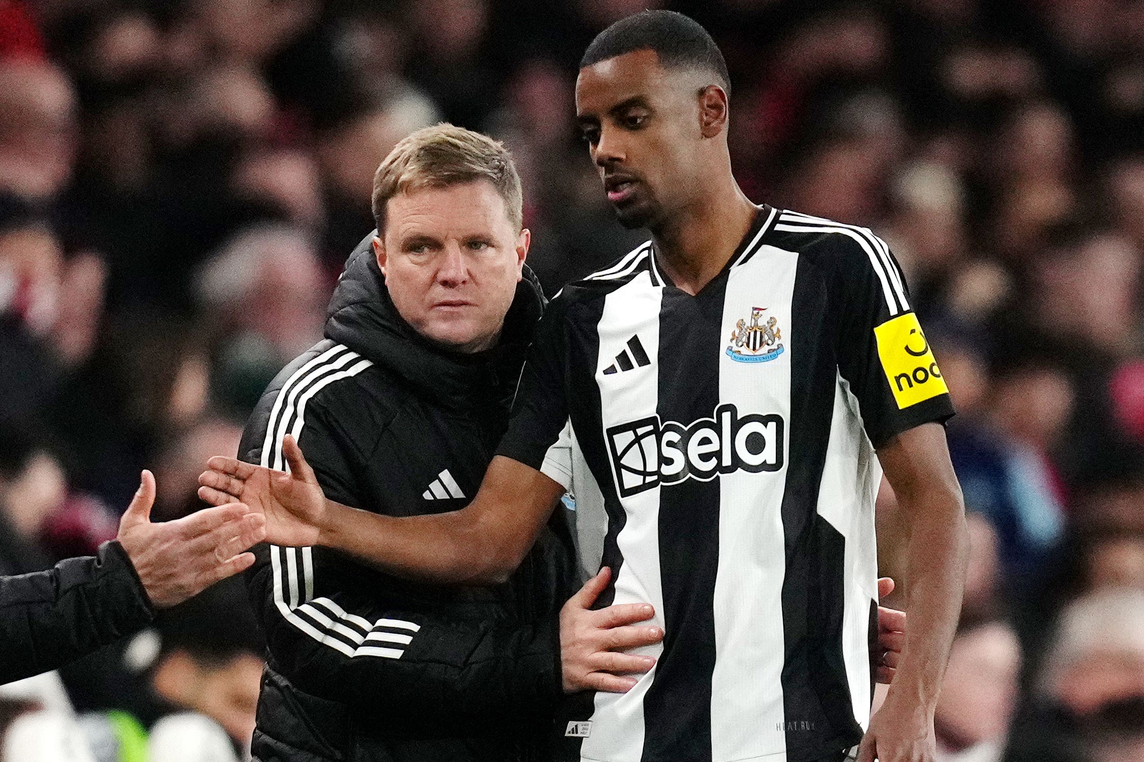 Alexander Isak is set for talks with Eddie Howe (John Walton/PA)