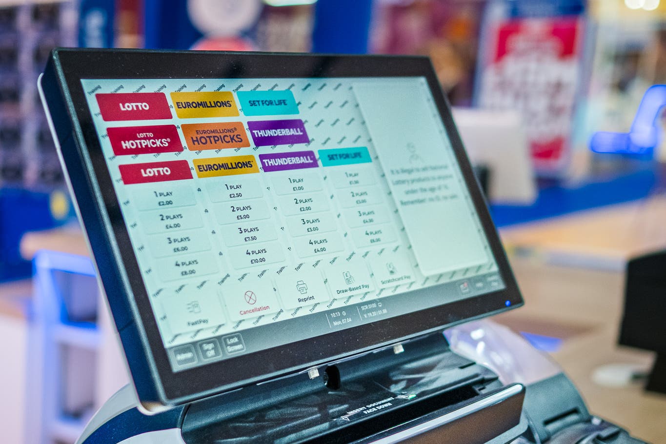 Store terminals were back online at 9am on Monday