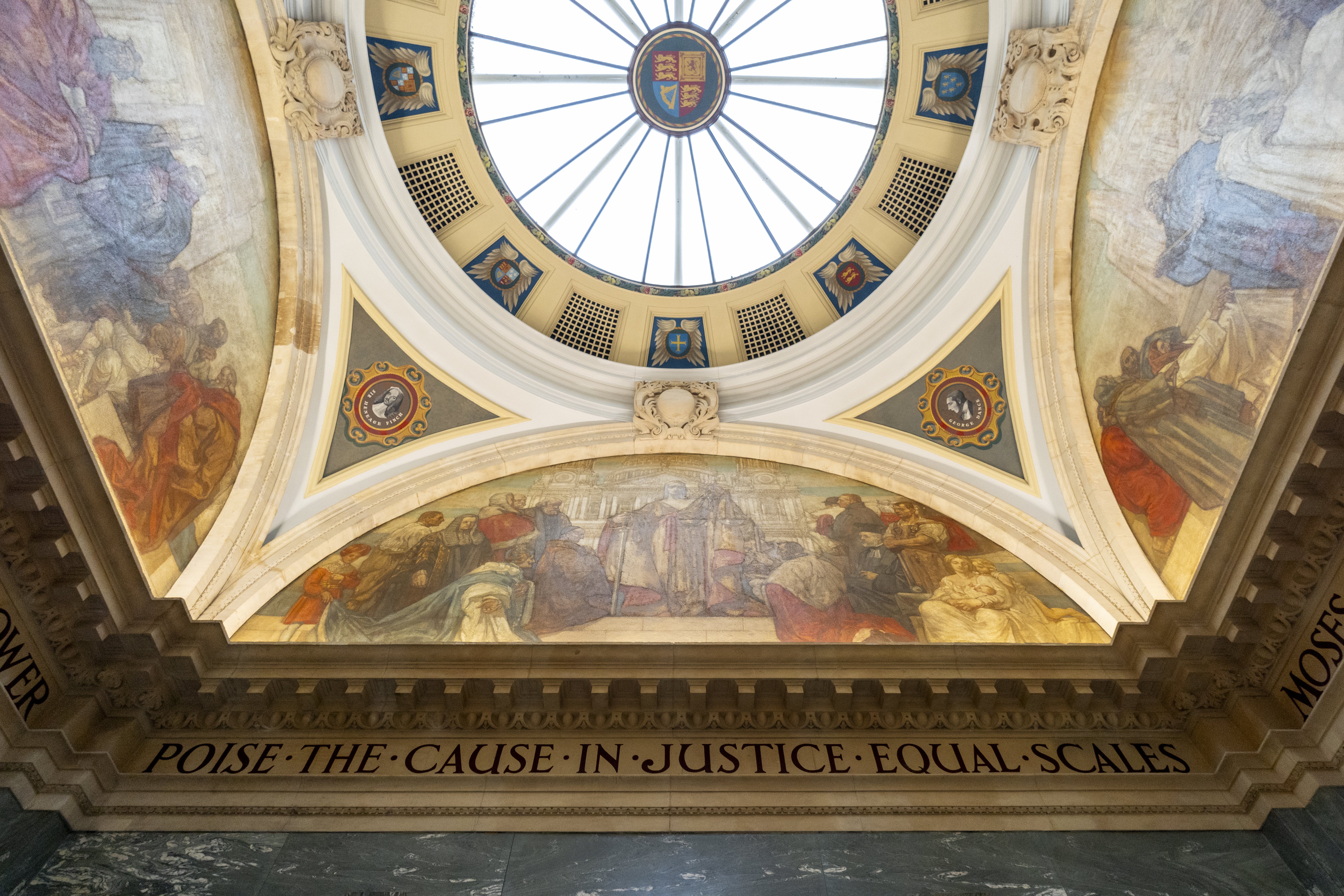 The Old Bailey ceiling (Jordan Pettitt/PA)