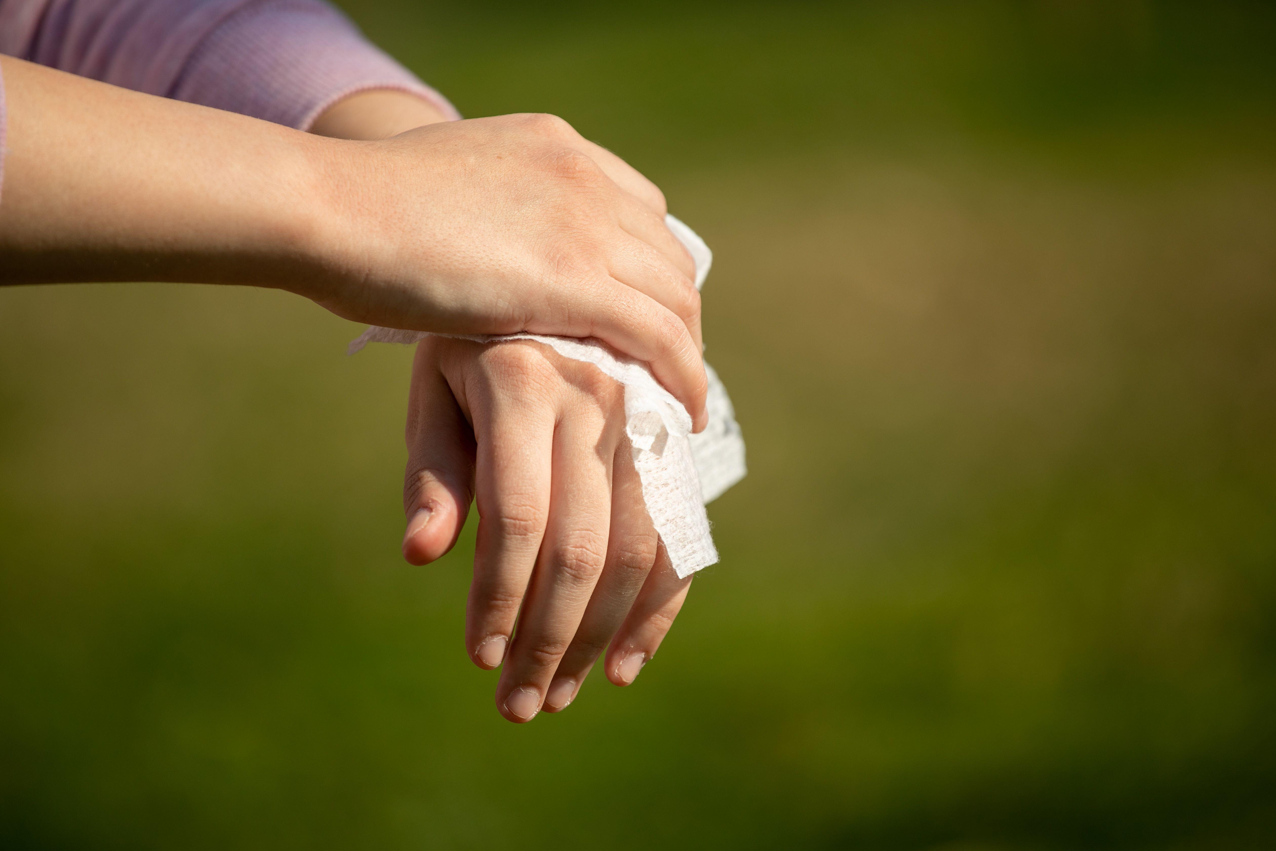The public has been warned that non-sterile alcohol-free wipes should not be used for the treatment of wounds (Alamy/PA)