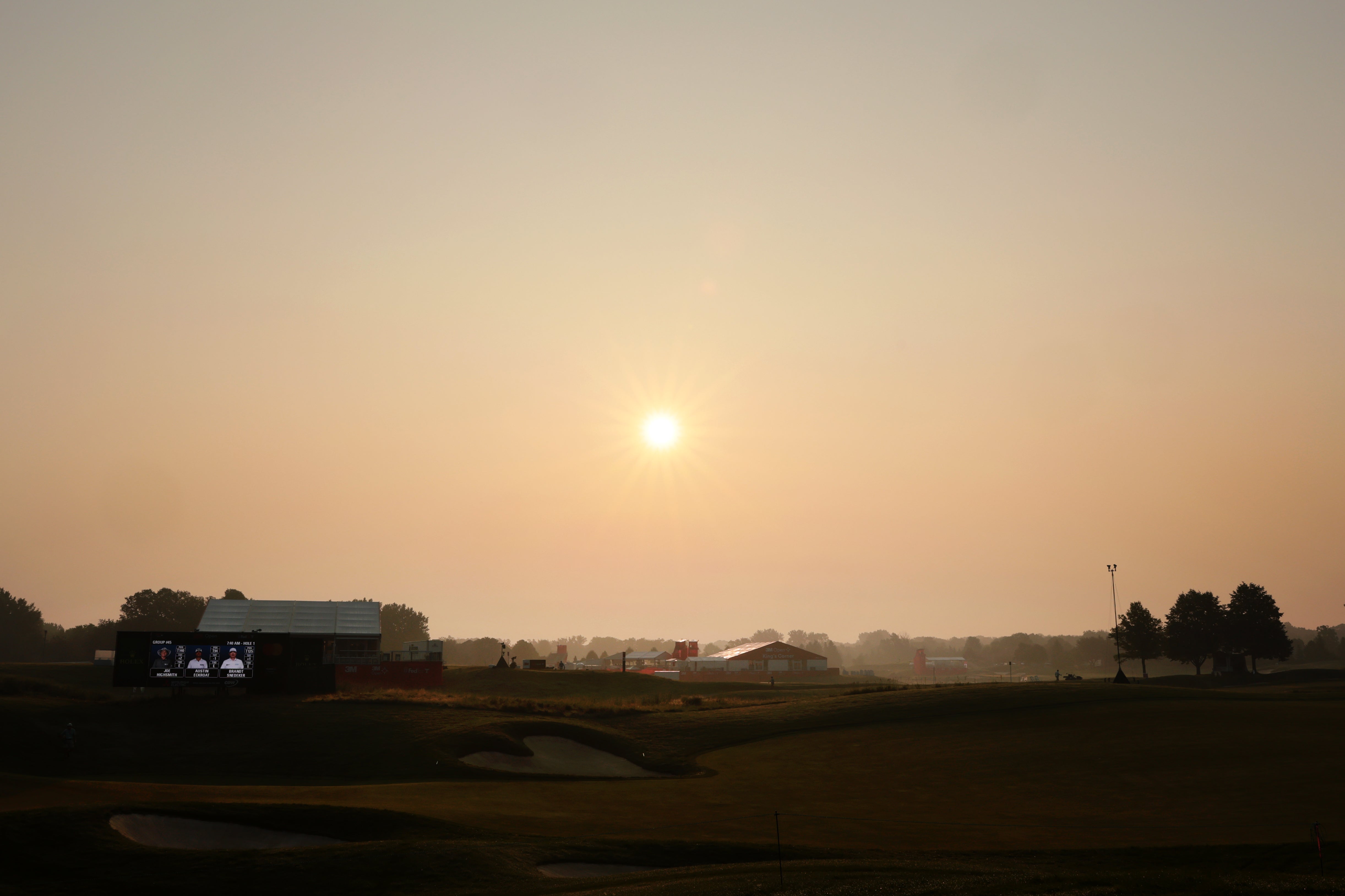 The sun is covered by smoke from the Canadian wildfires in Blaine, Minnesota. Minneapolis had the second worst air quality in the world last week because of the wildfire smoke