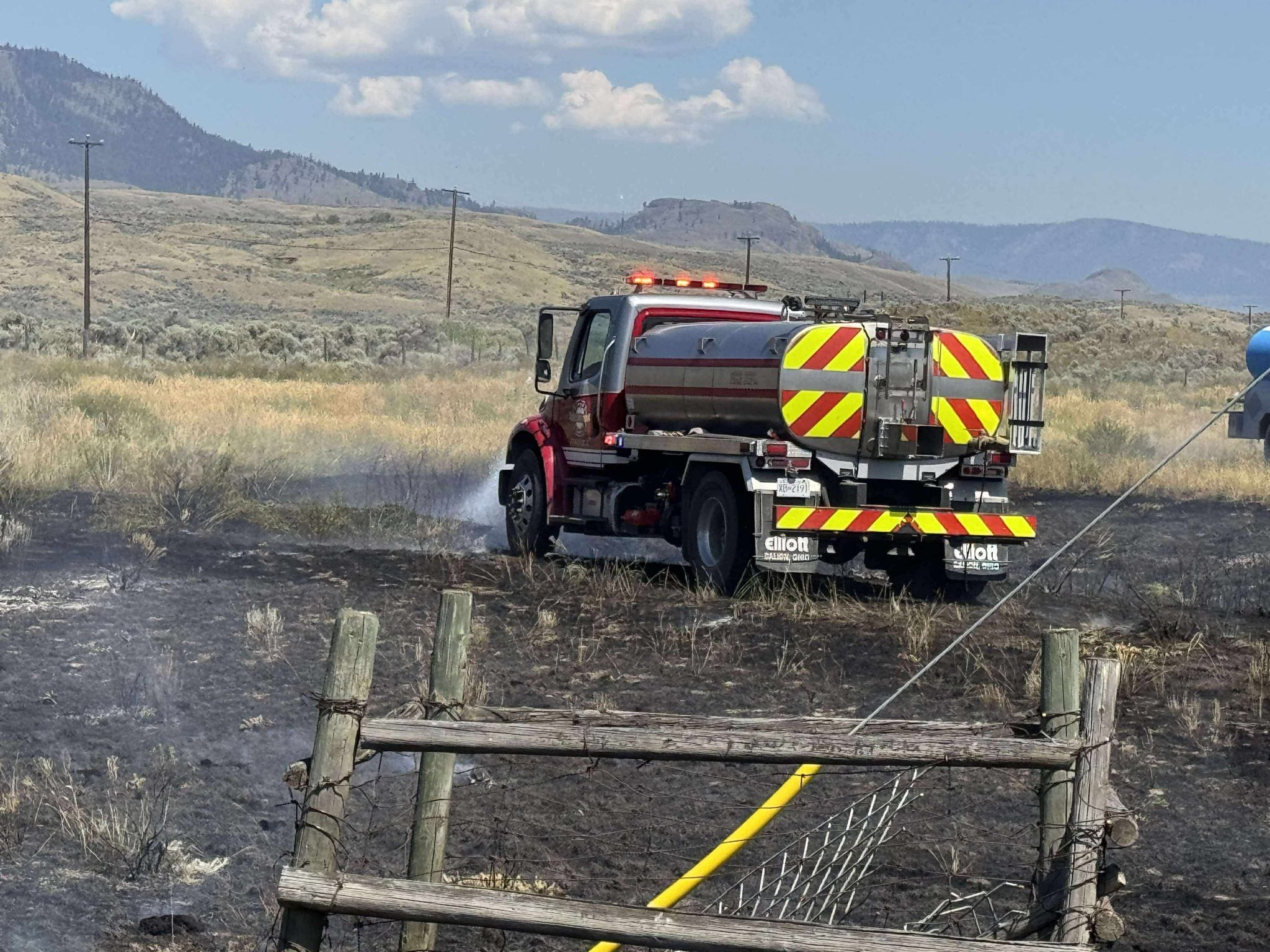 Fire officials thanked the employees from BC hydro, Ashcroft ranch, Dawson road maintenance, and the dispatchers for helping