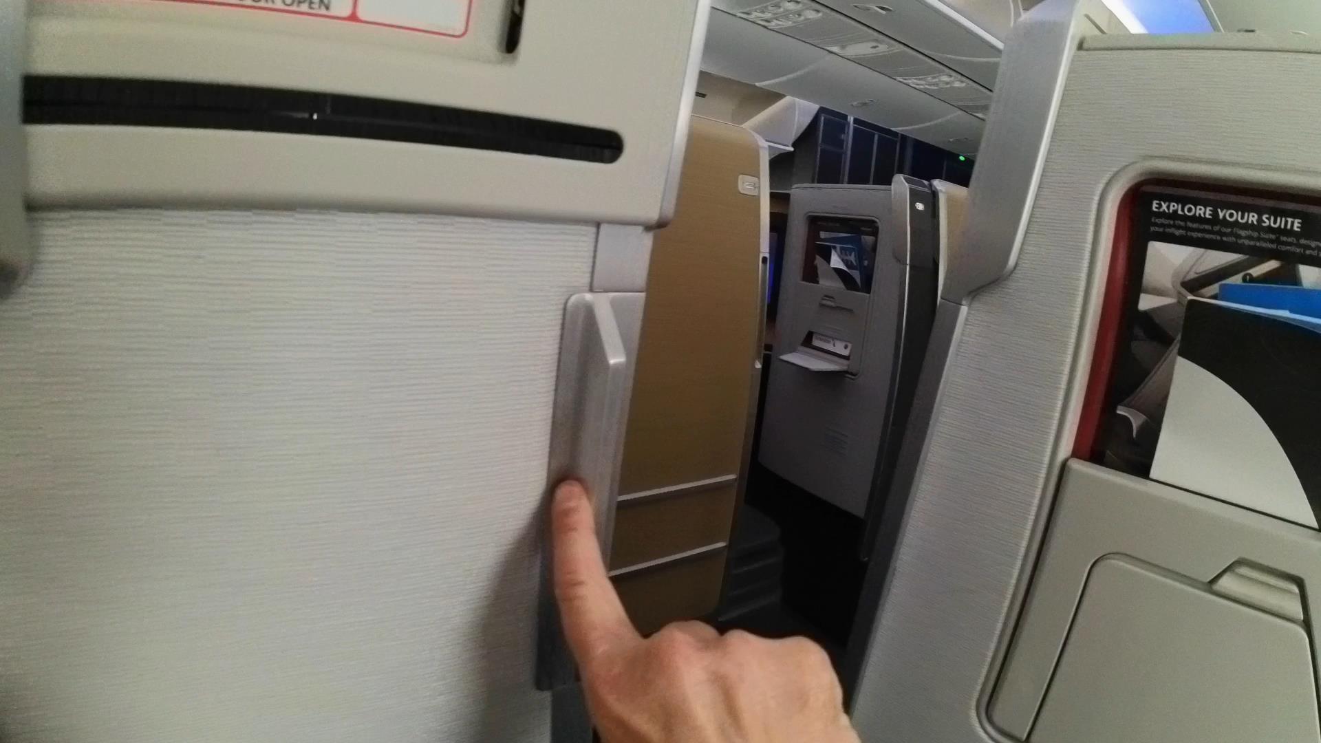 All the new business-class seats feature privacy doors