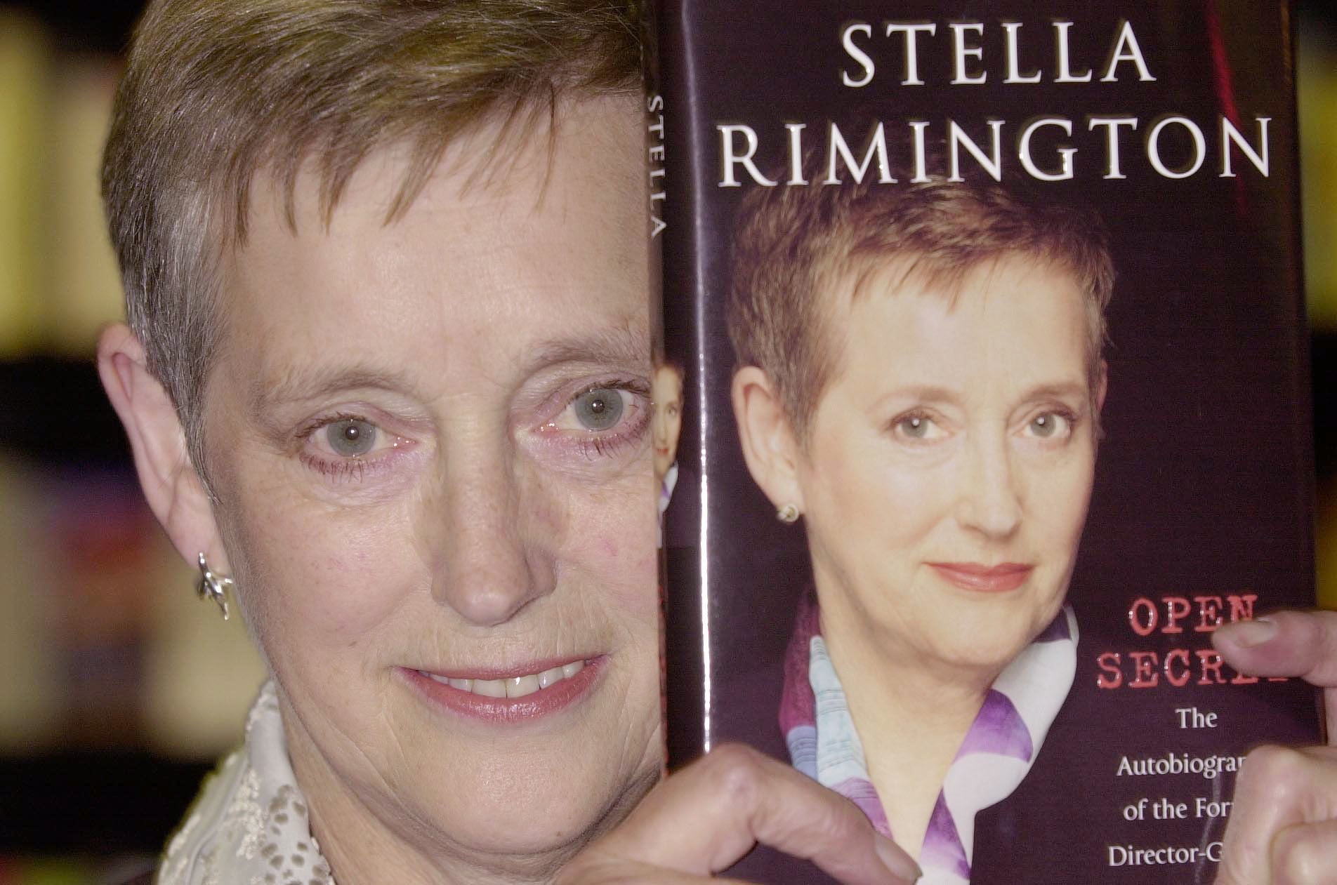 Dame Stella Rimington with her memoir Open Secret