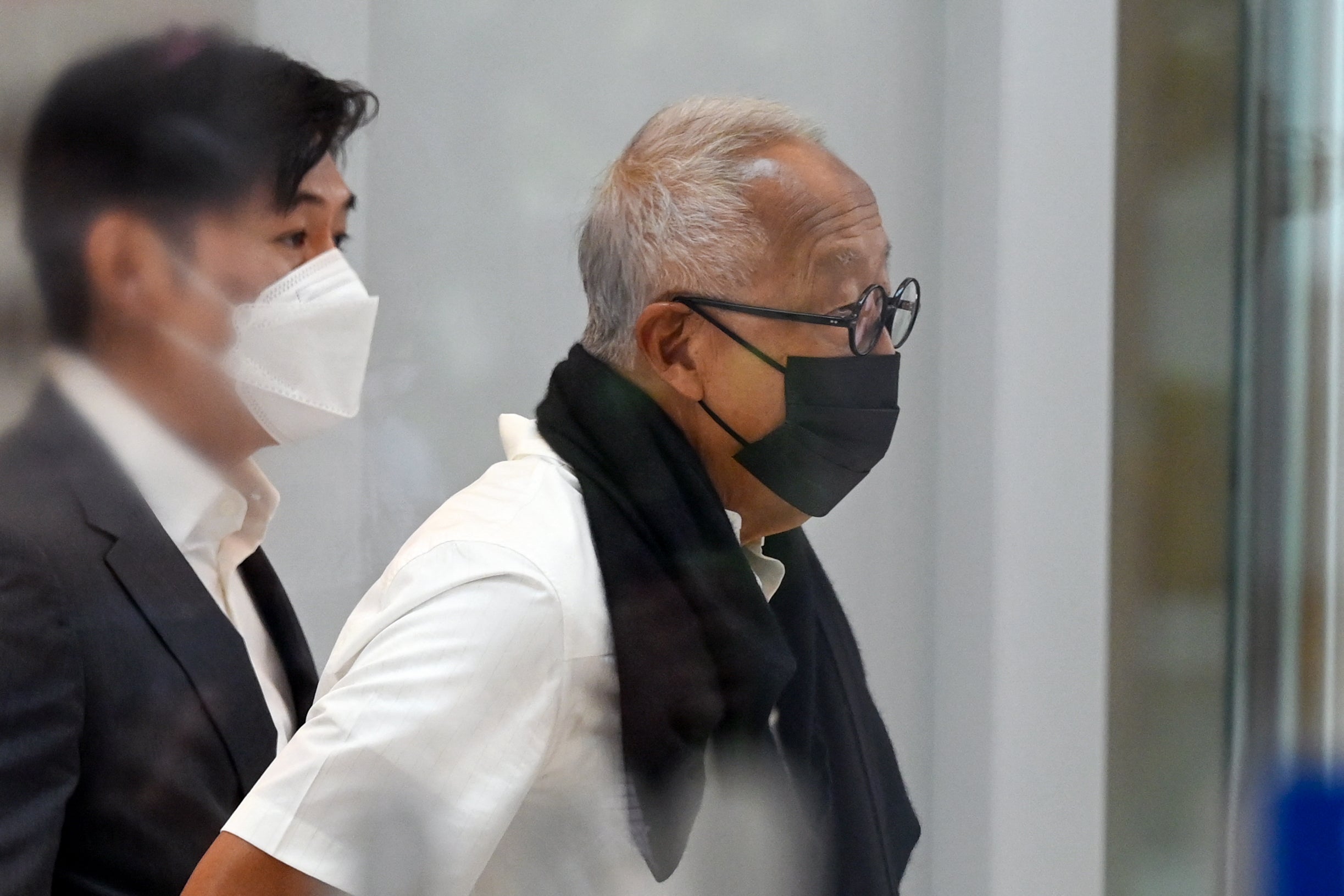 Malaysian hotel tycoon Ong Beng Seng leaves the State Court in Singapore
