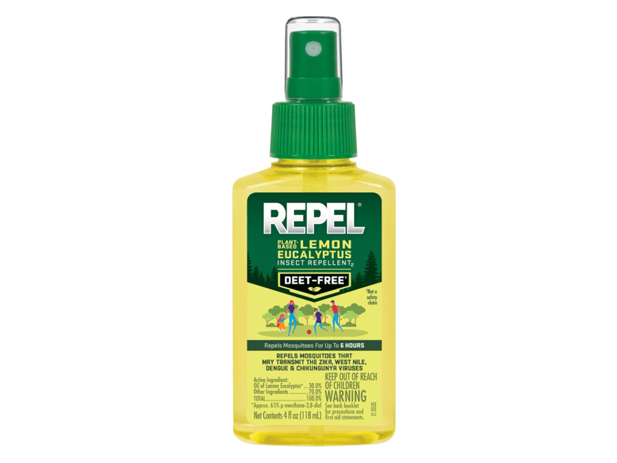 Repel plant-based lemon eucalyptus insect repellent