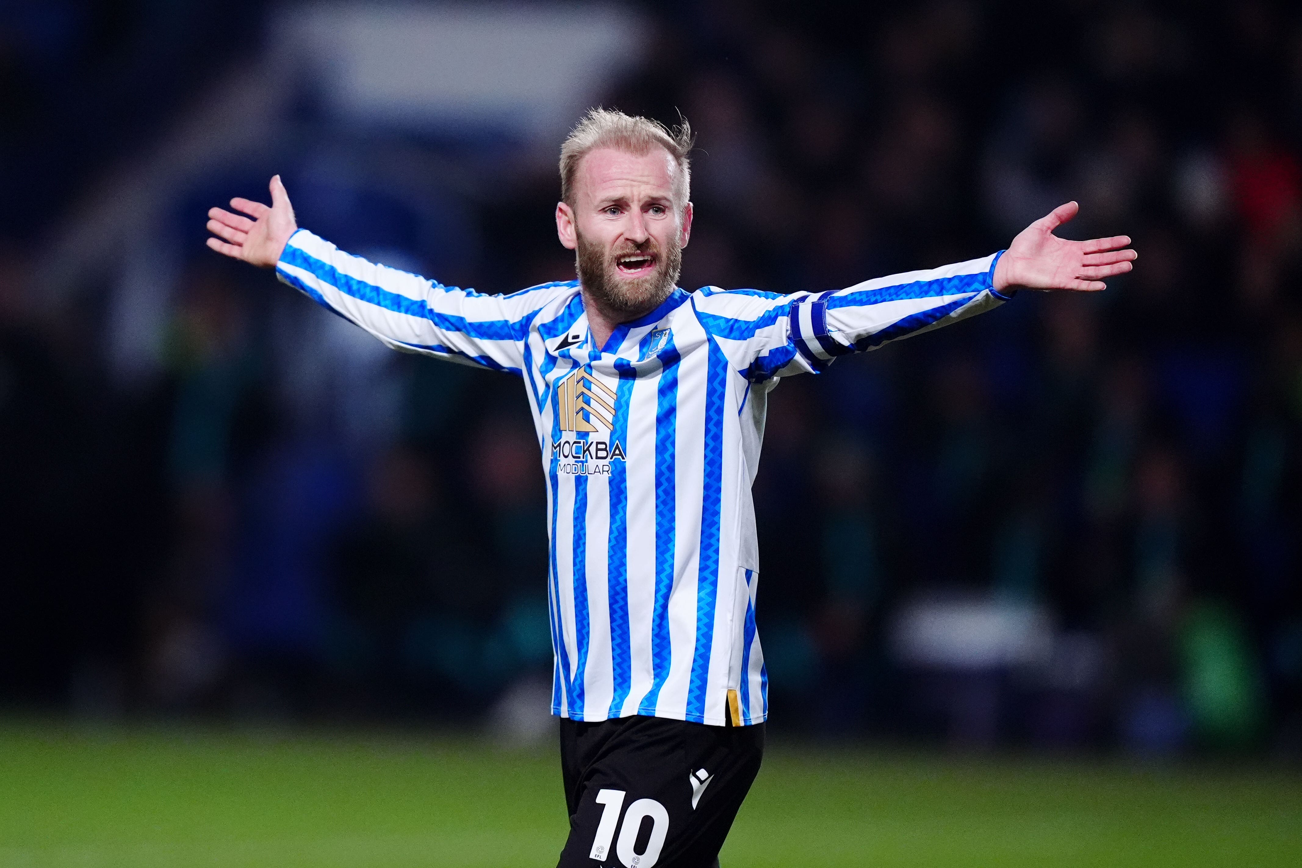 Sheffield Wednesday’s Barry Bannan during the Sky Bet Championship match at Hillsborough Stadium, Sheffield. Picture date: Wednesday January 22, 2025.