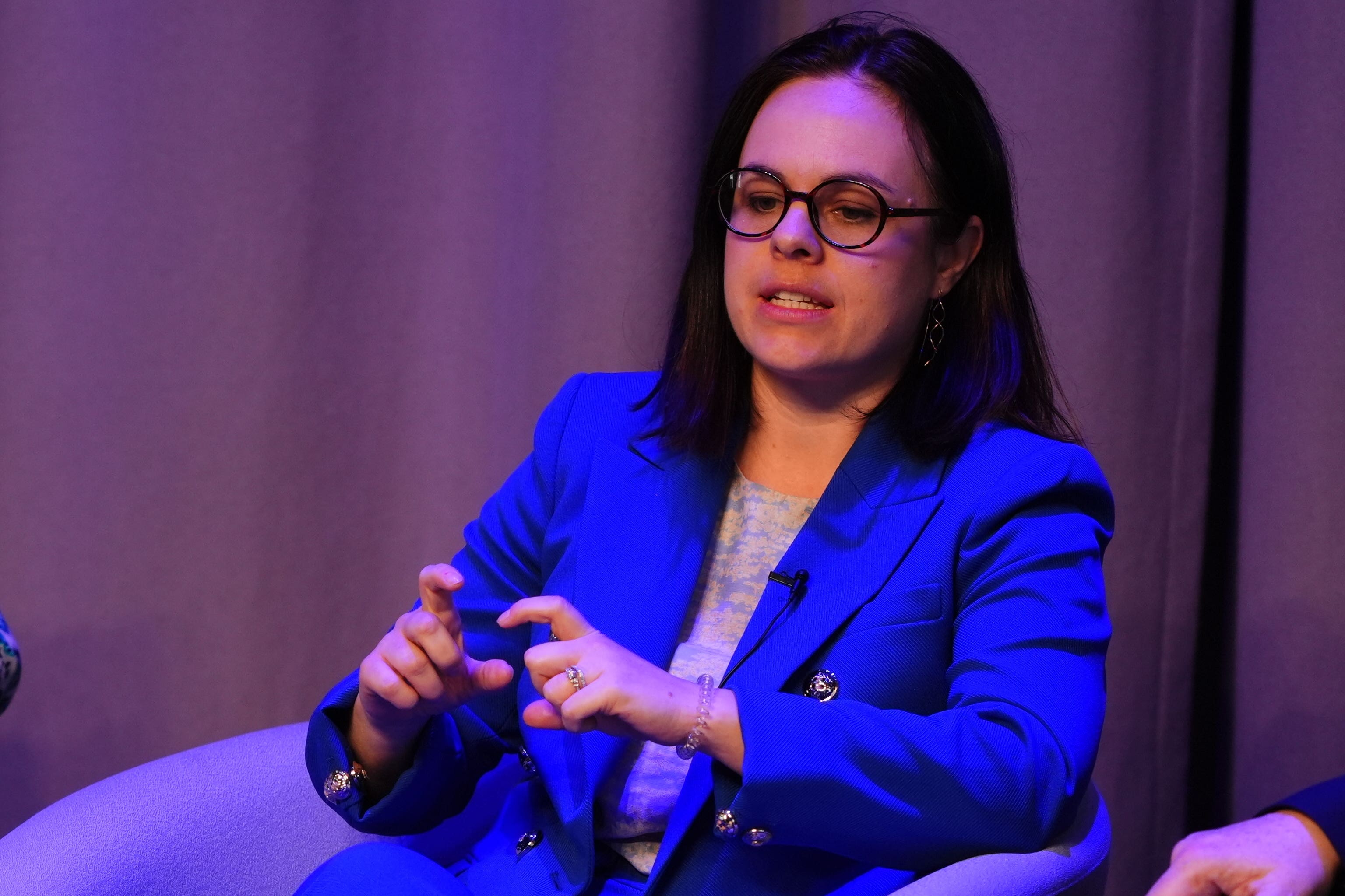 Scottish Deputy First Minister Kate Forbes announced she would not seek re-election (Andrew Milligan/PA)