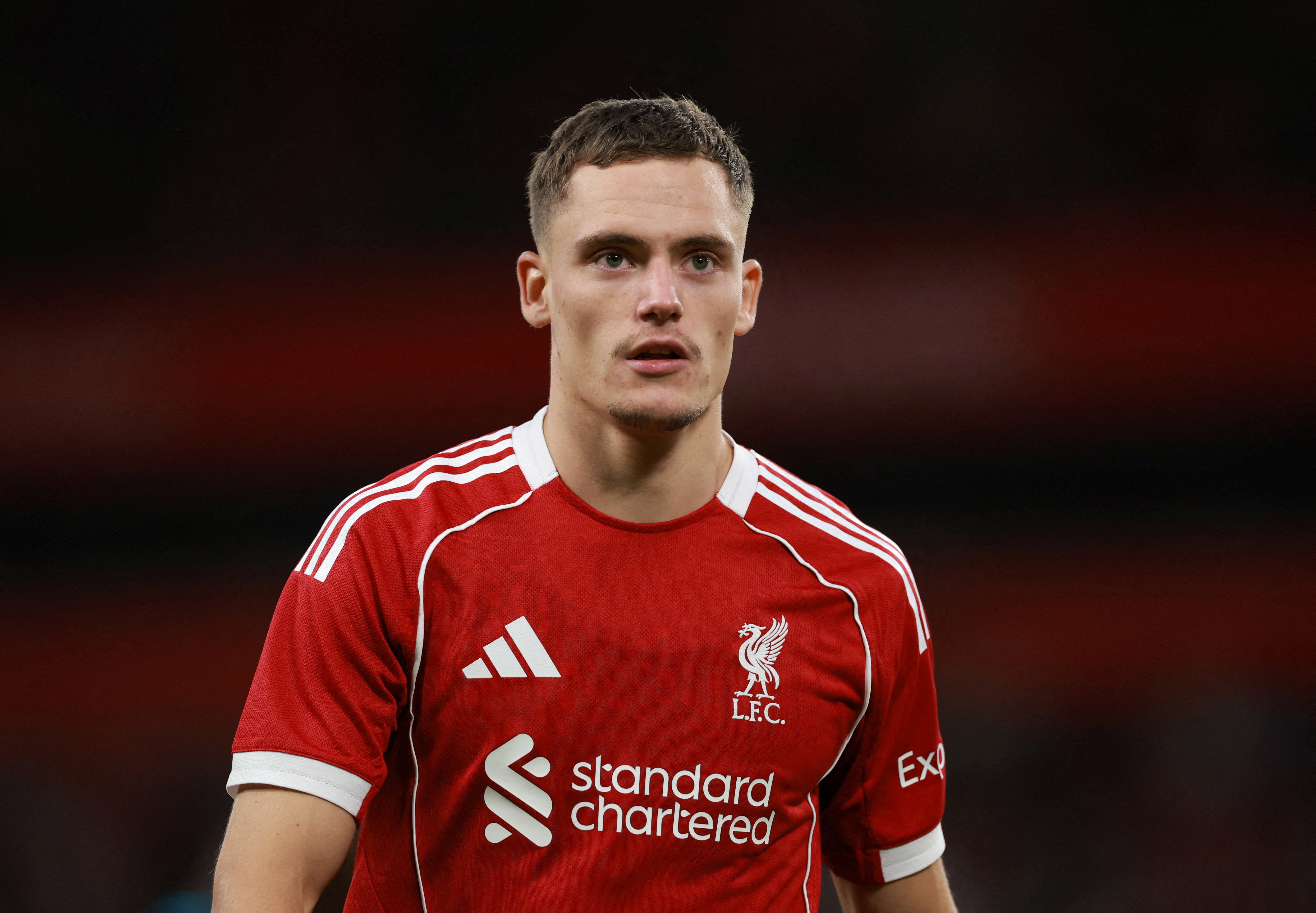 Liverpool’s record signing Florian Wirtz in action against Athletic Bilbao