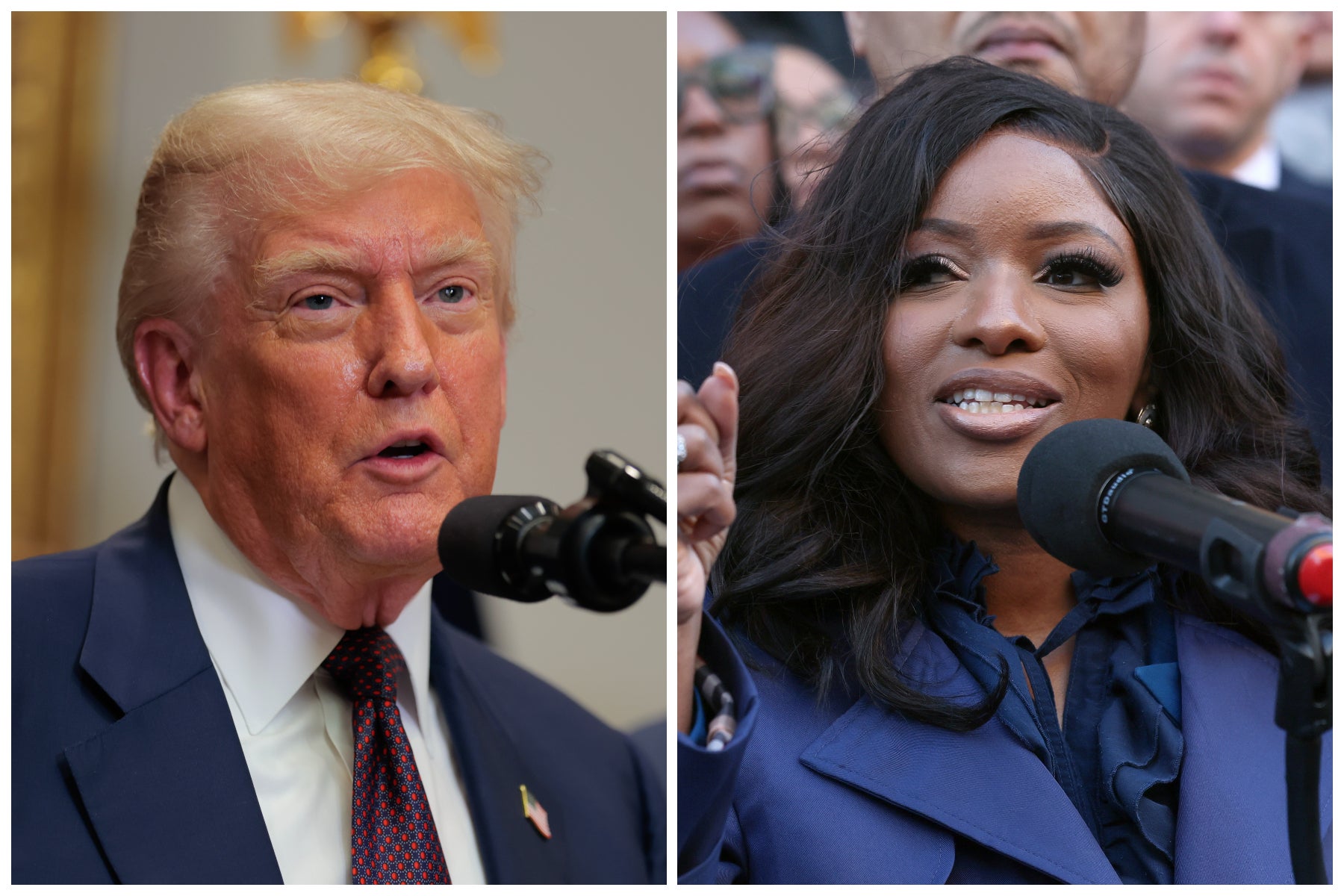 Trump wonders if ‘low IQ’ foe Jasmine Crockett ‘is any relationship to the late, great Davy’ as he rips ‘lost’ Democrats