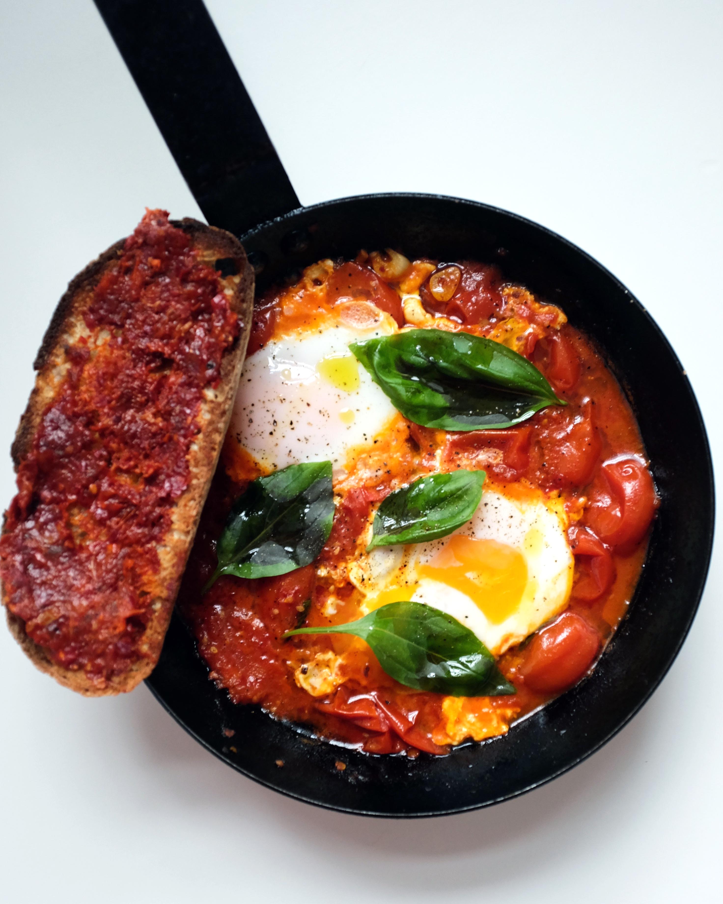 A skillet of fiery Italian flair – shakshuka’s wilder, nduja-fuelled cousin