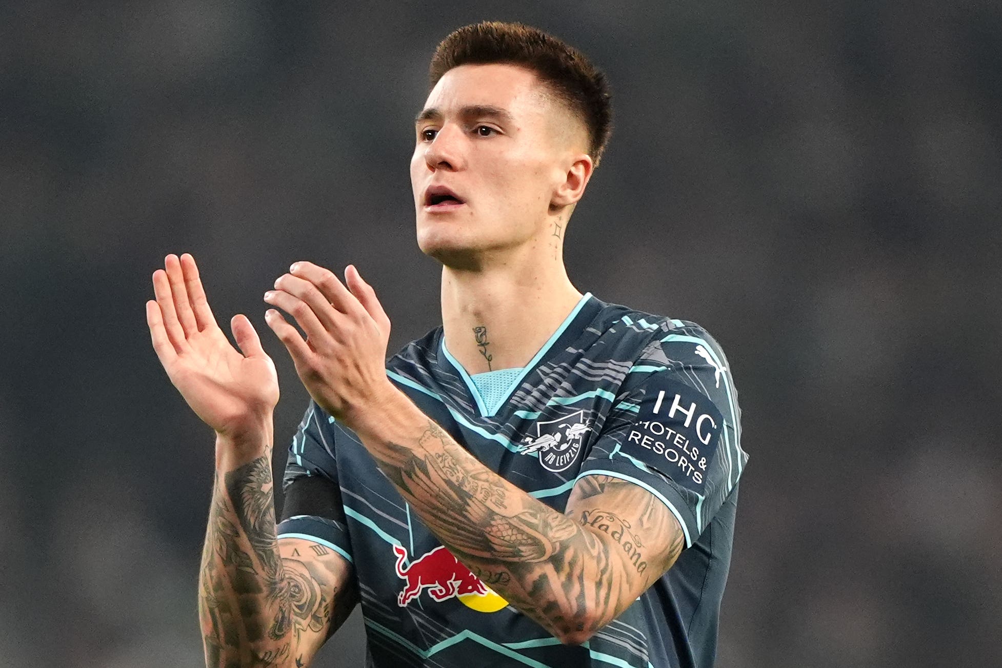 Manchester United have joined the battle for Leipzig’s Benjamin Sesko (Andrew Milligan/PA)