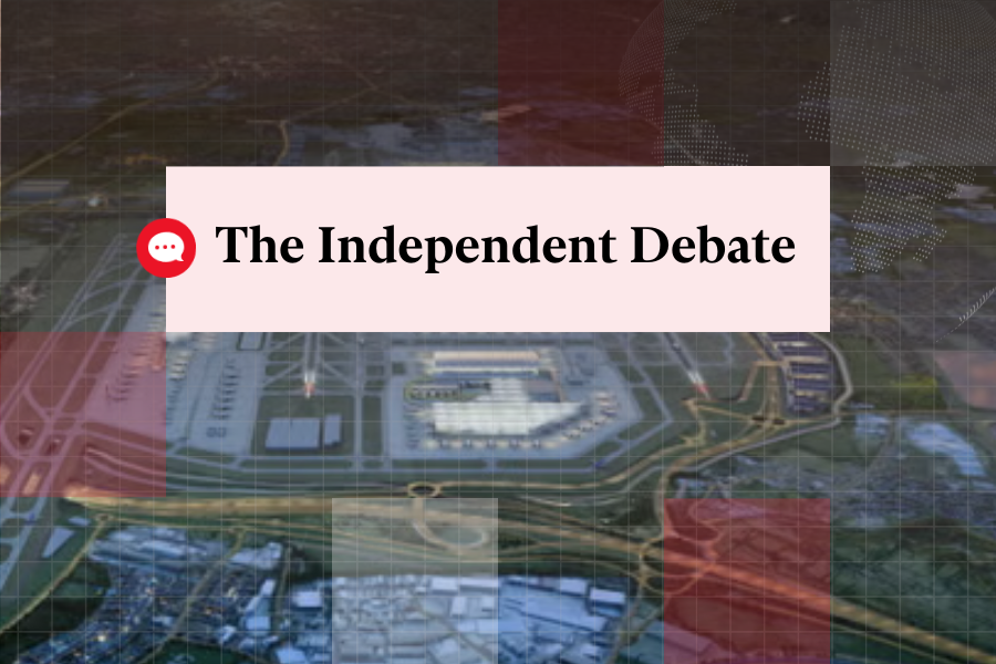 An artist’s impression of what the airport will look like with a third runway, which is expected to land in 2035