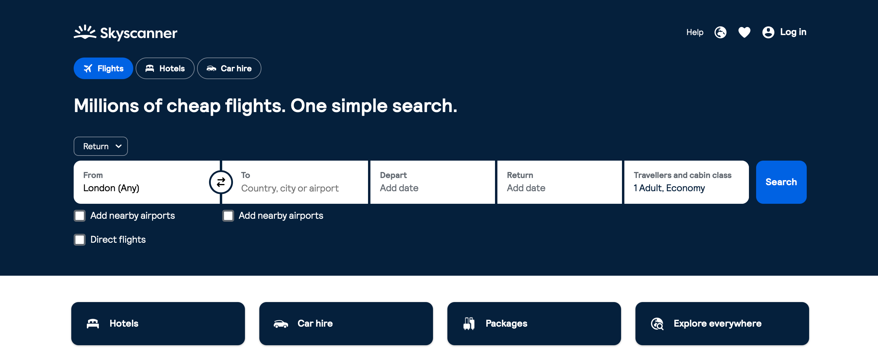 Airlines use intermediaries like Skyscanner to provide additional sales power