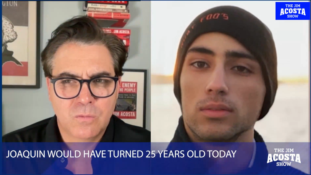 Jim Acosta interviews an AI version of Parkland shooting victim Joaquin Oliver, which has sparked intense criticism and debate. He has defended the interview with the deceased teen.