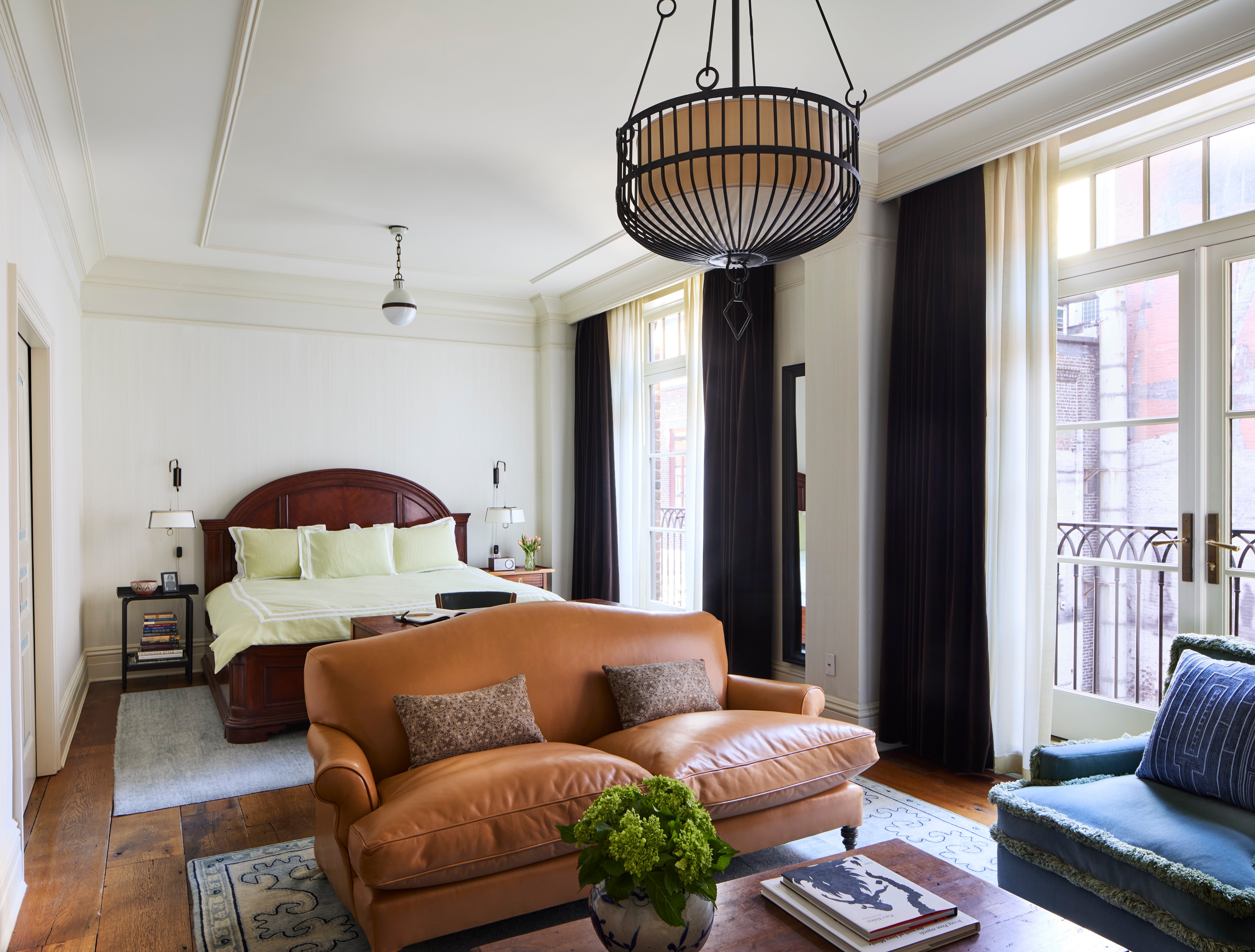 The rooms and suites are individually decorated with wooden floors, plush furniture and floor to ceiling windows