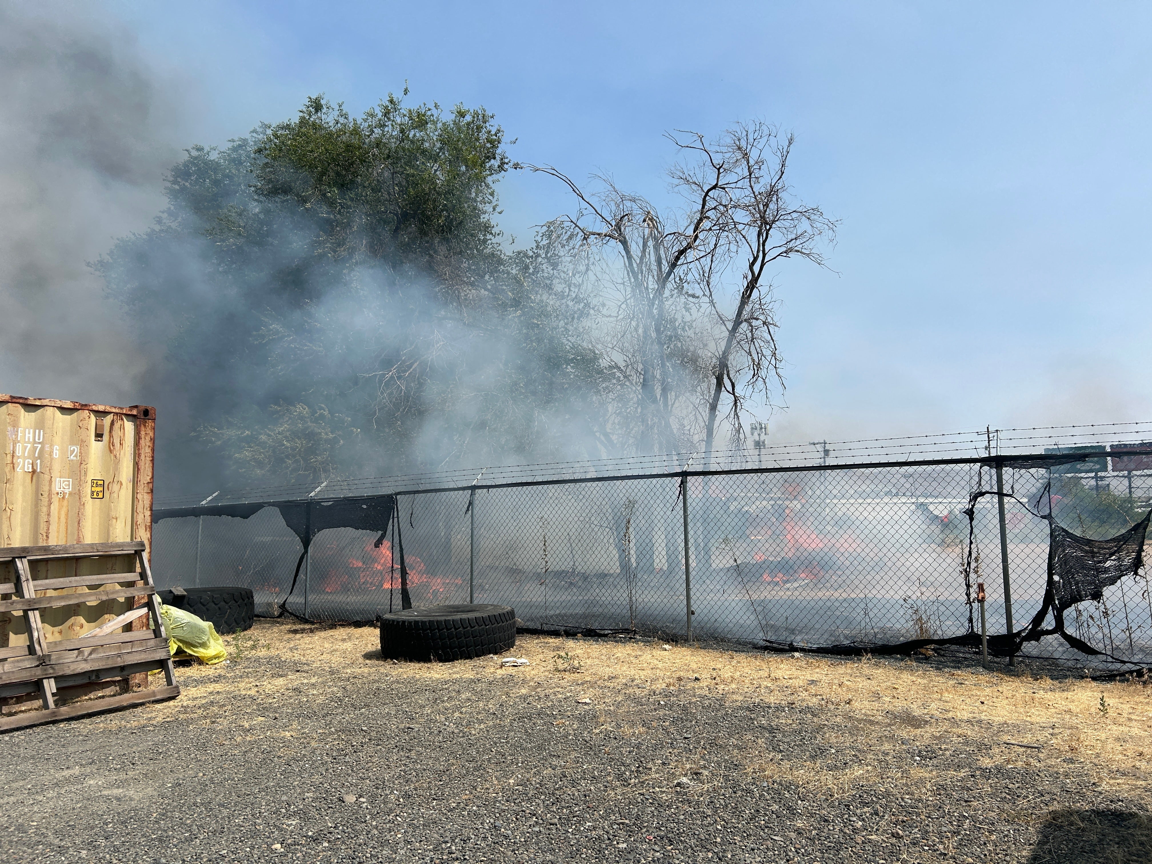 A “small fire” was started at the back of an ICE field office in Yakima, Washington, Homeland Security says