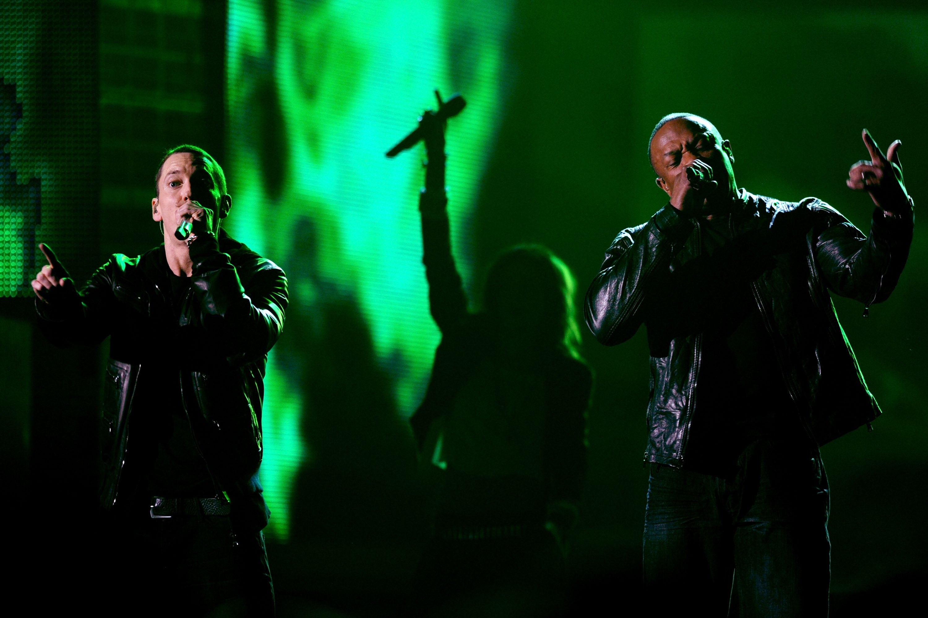 Eminem and Dr Dre in 2011
