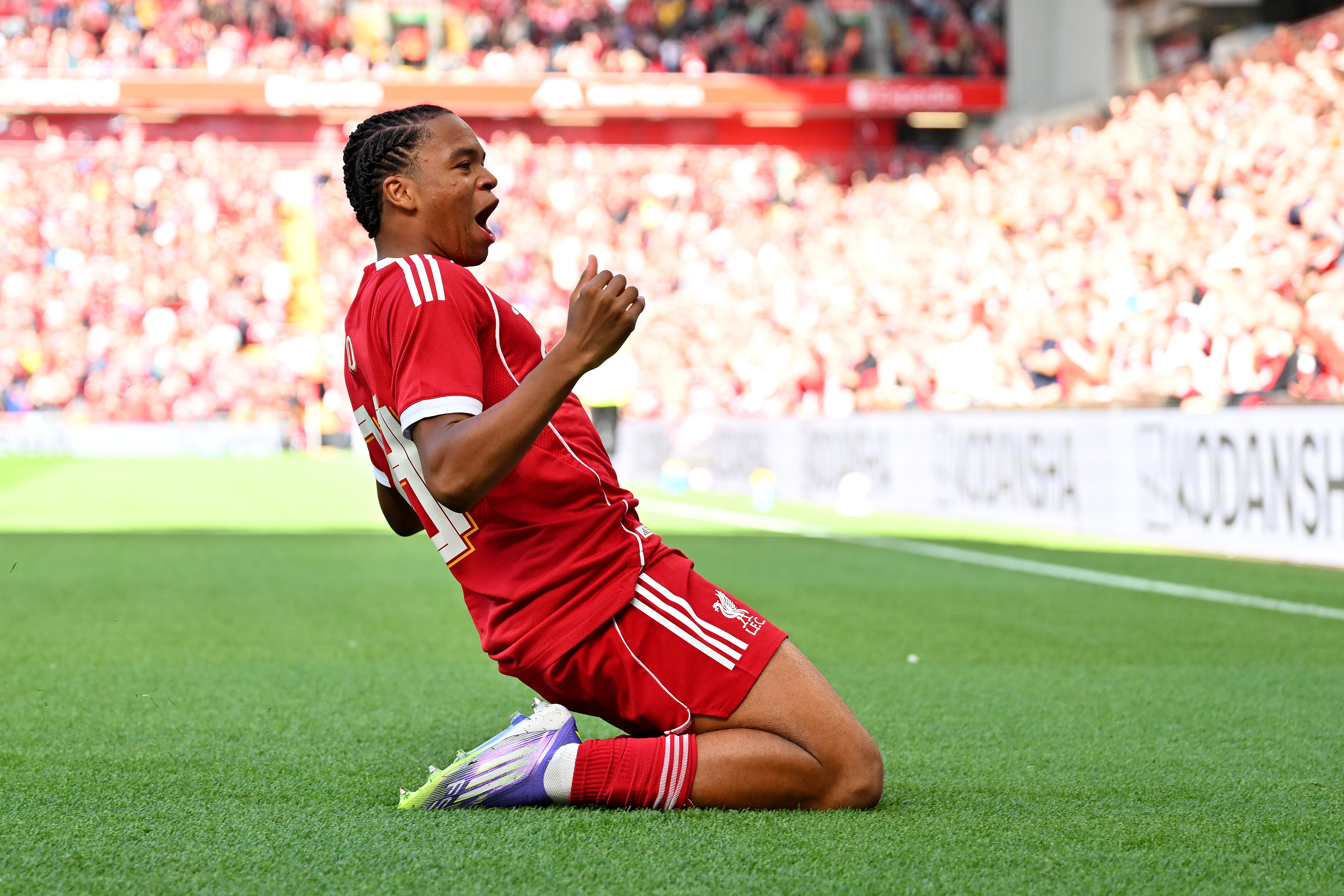 Rio Ngumoha scored at Anfield in a 4-1 pre-season win over Athletic Bilbao