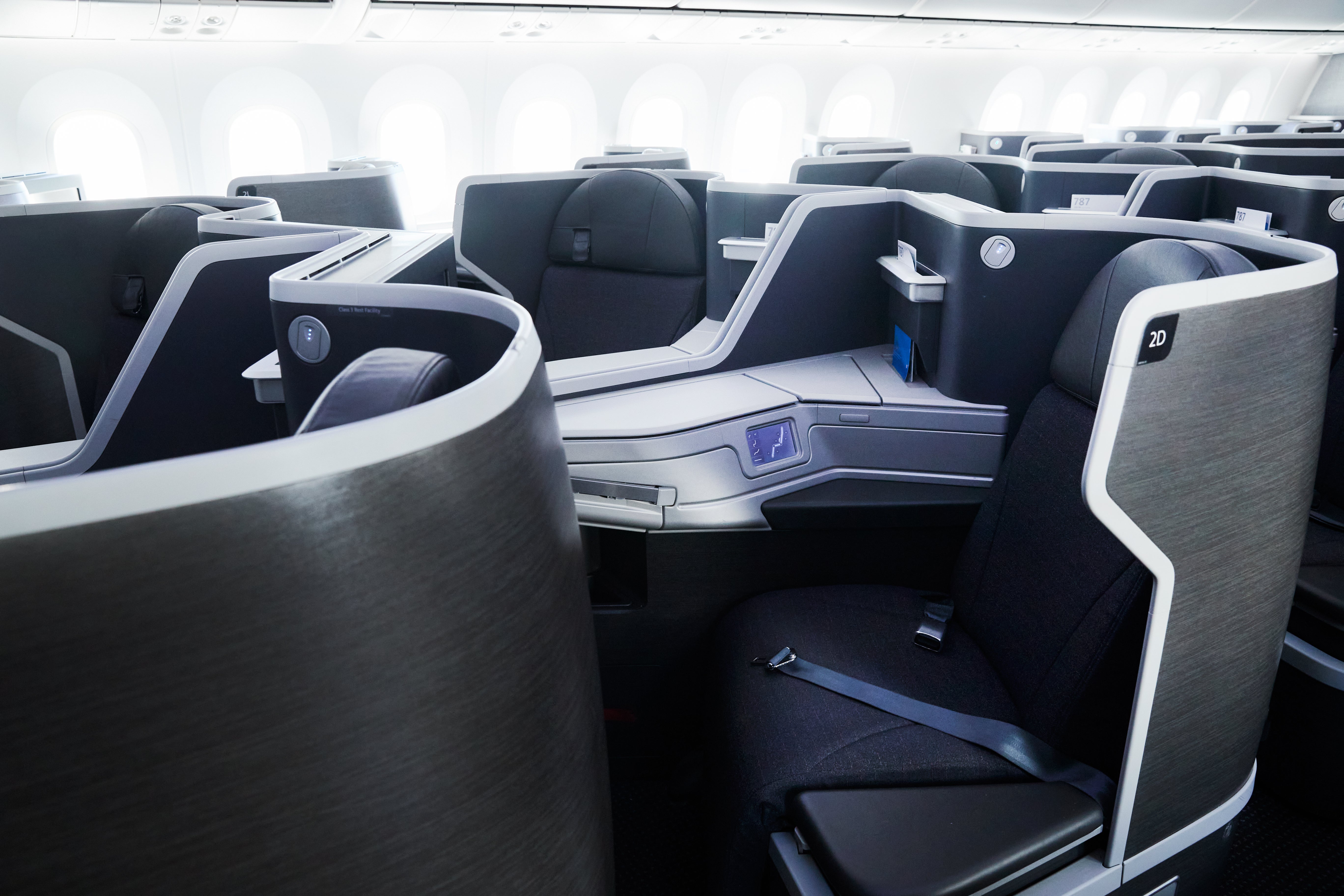 Pictured here is the 'old' Dreamliner business class