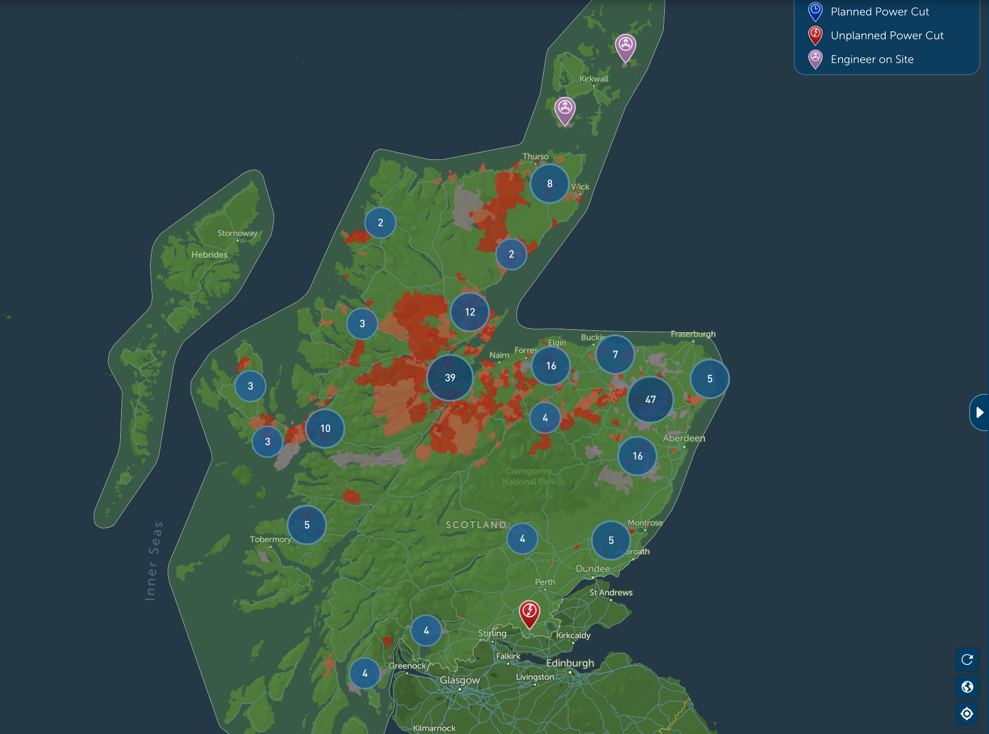 Scottish and Southern Electricity Networks (SSEN) said it had restored power to 50,000 properties since the onset of the storm, which is called "the most damaging summer storm in recent memory".