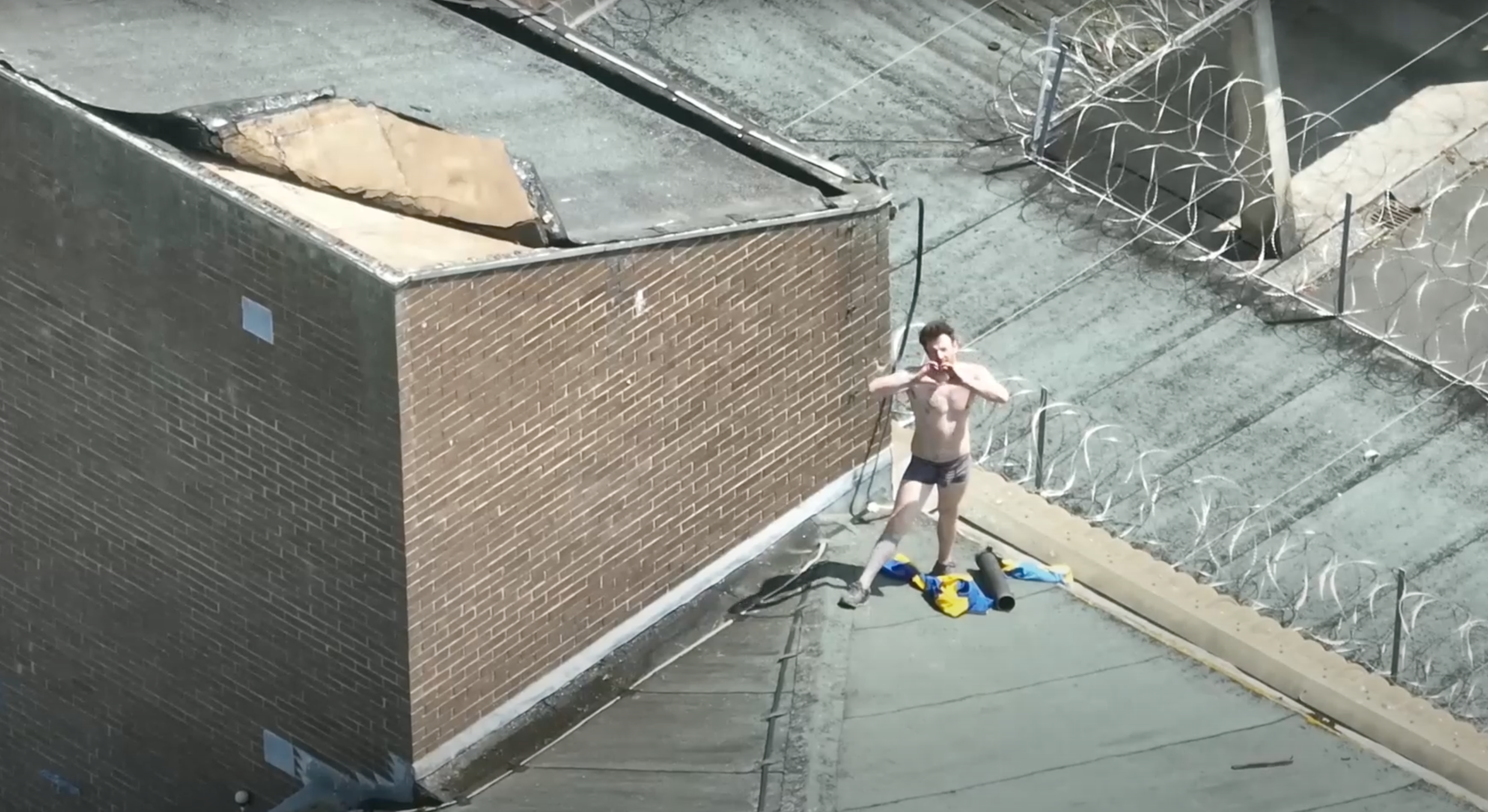 Outlaw spent 14 hours on the roof of HMP Frankland