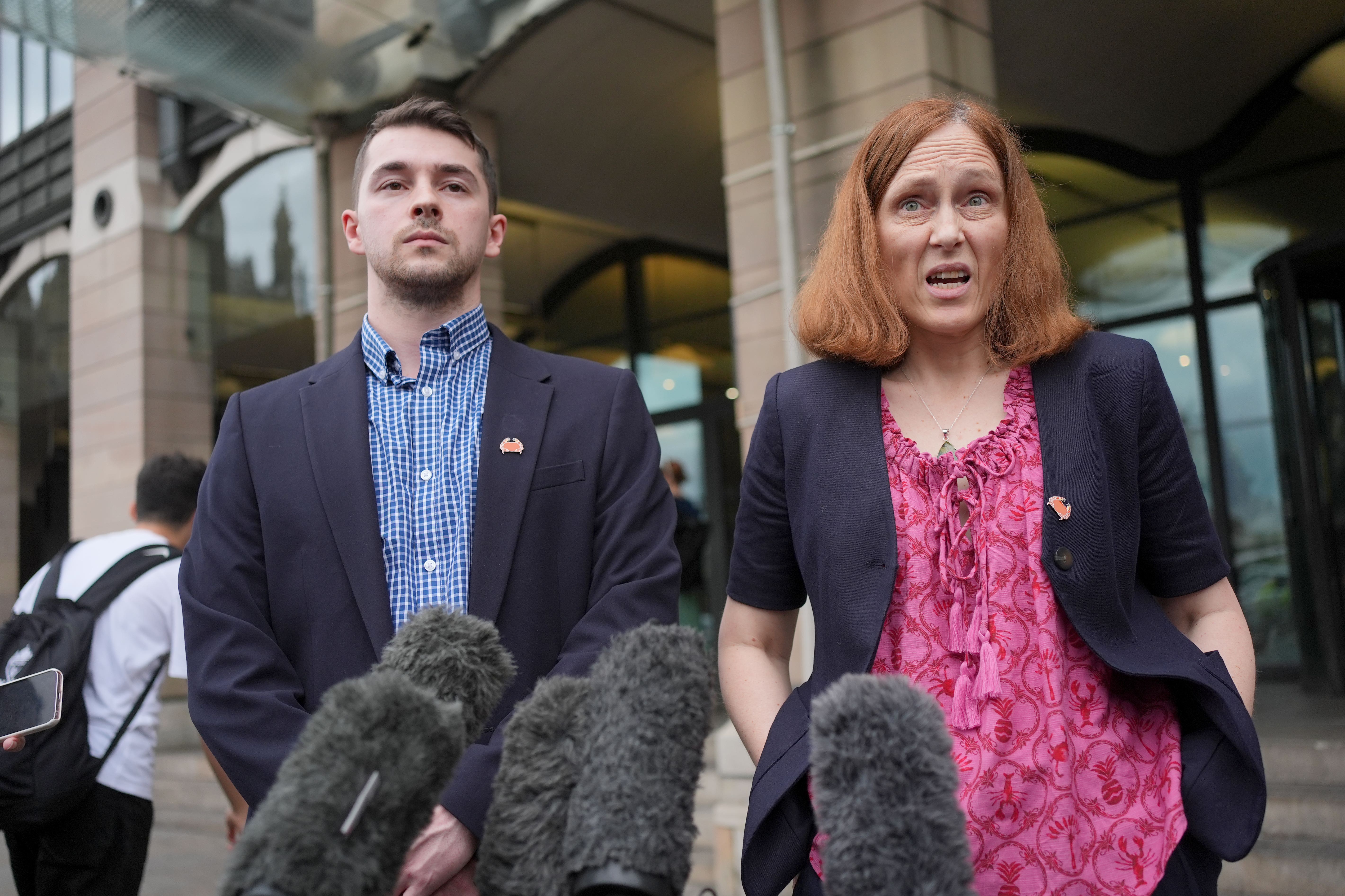 Dr Ross Nieuwoudt and Dr Melissa Ryan, co-chairs of the BMA Resident Doctor Committee