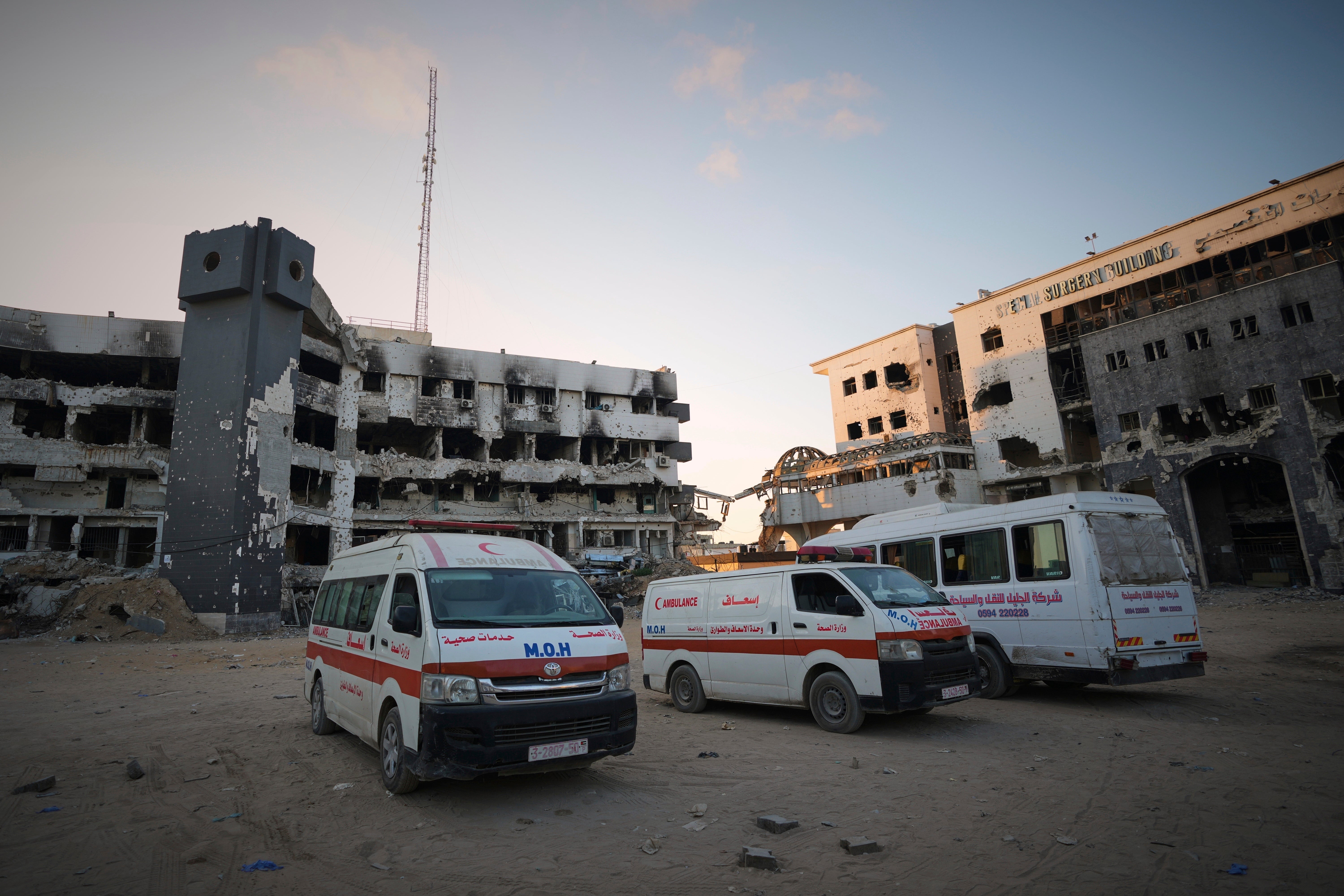 Mideast Wars Gaza Shell of a Hospital