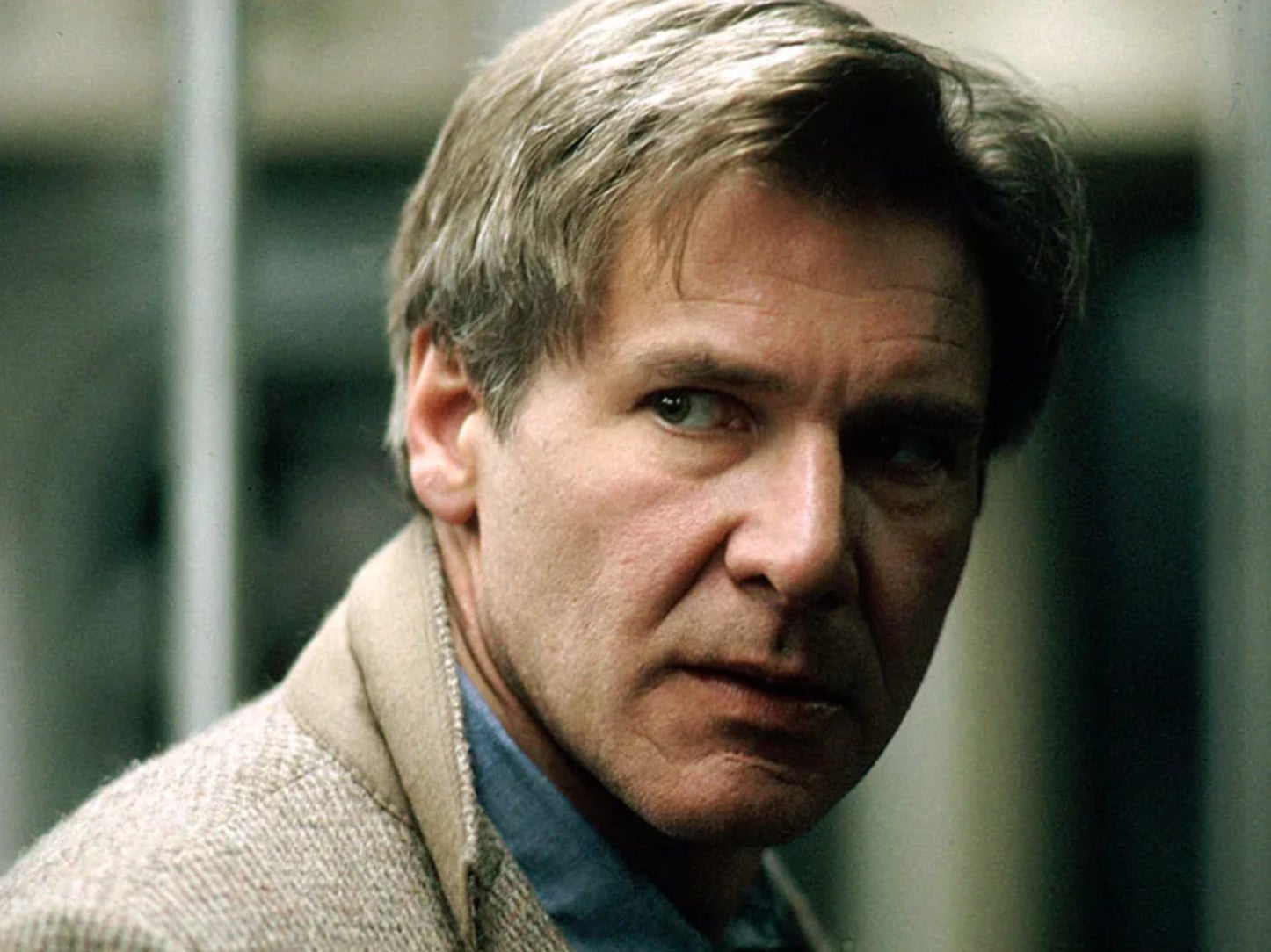Harrison Ford as a man on the run in ‘The Fugitive’