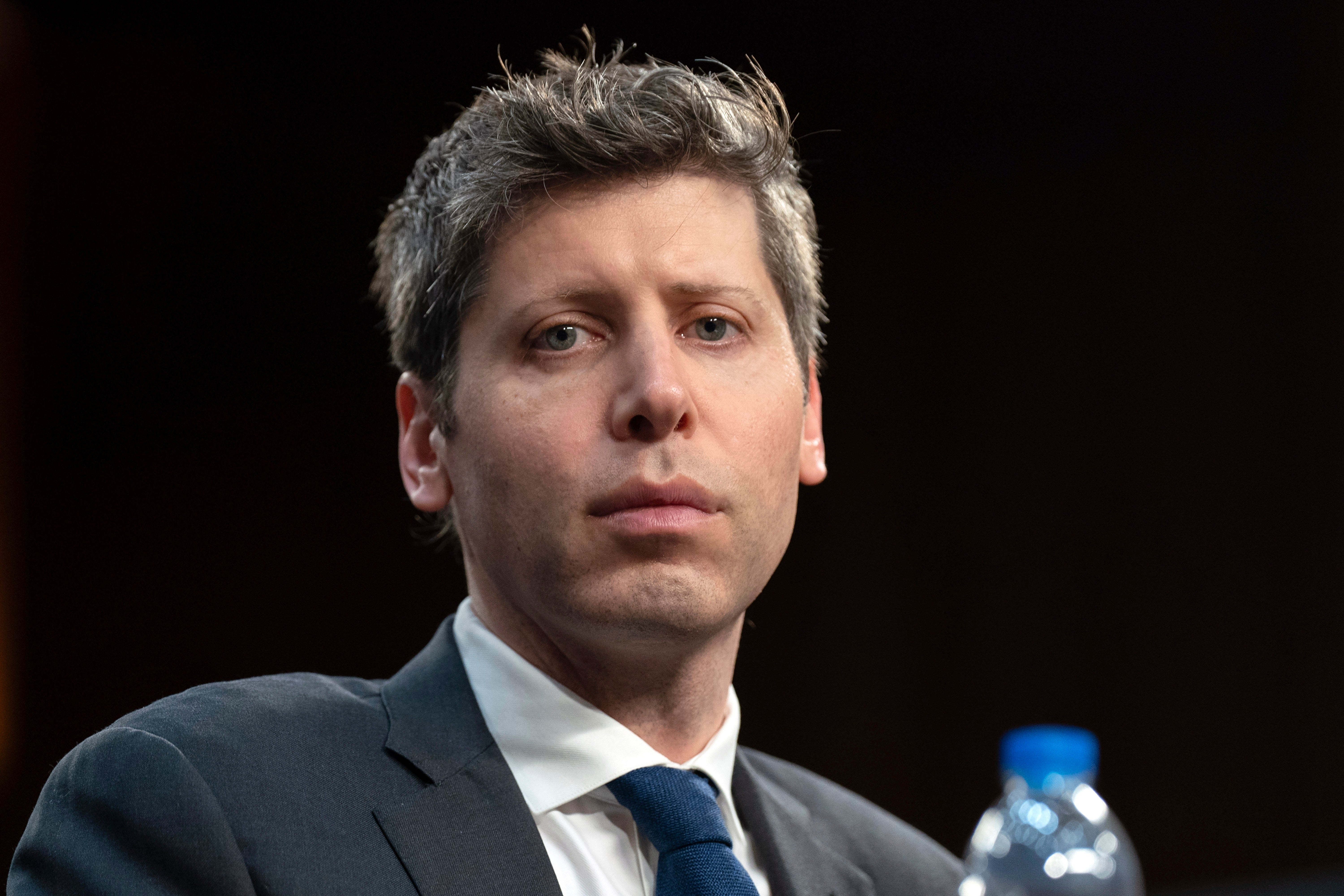 Sam Altman, Co-Founder and Chief Executive Officer, OpenAI, testifies before a Senate Committee on Commerce, Science, and Transportation hearing on Capitol Hill in Washington, on May 8, 2025