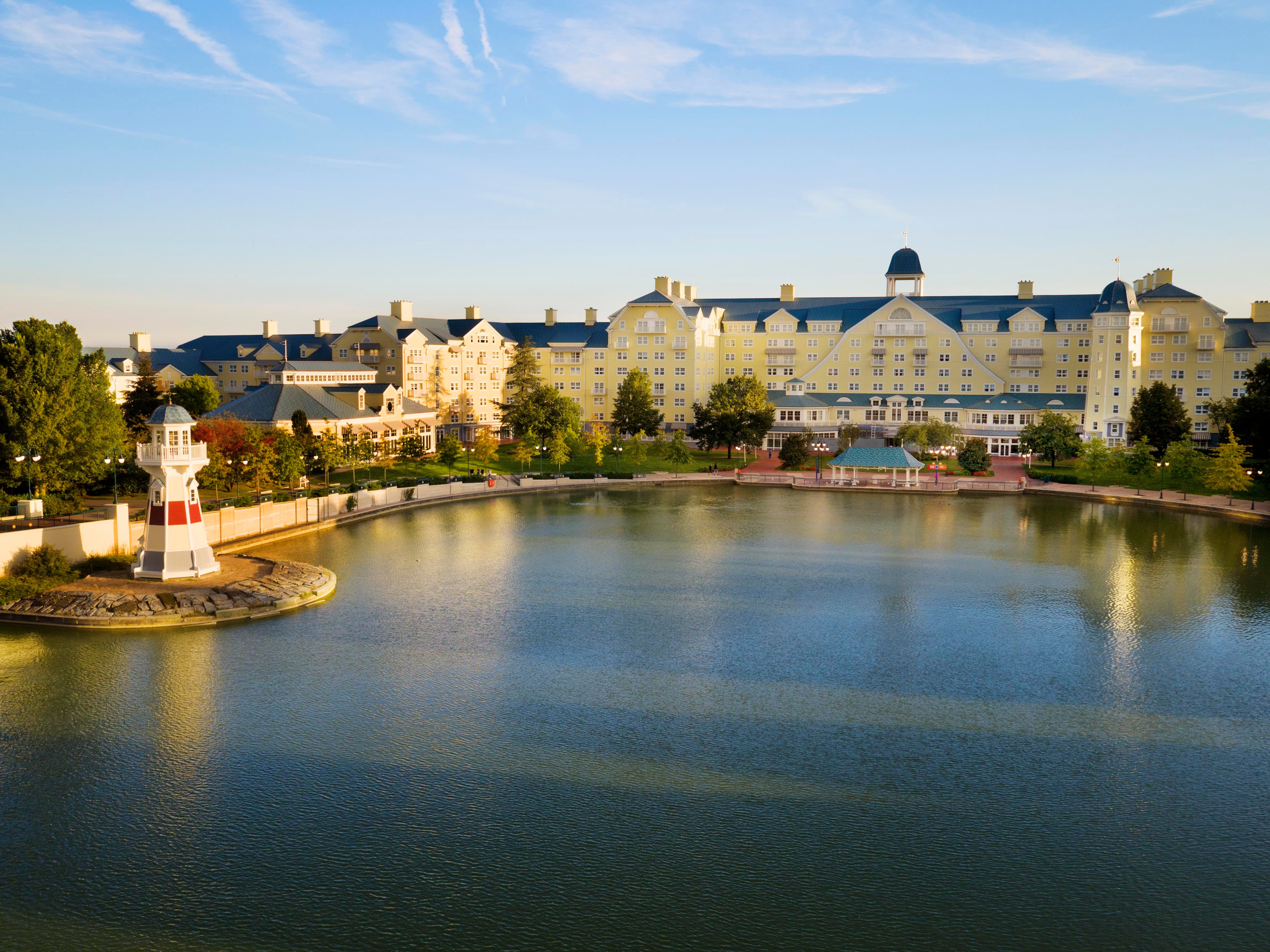 The Disney Newport Bay hotel costs much less than the Disney hotel closer to the park