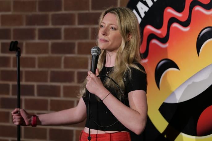 Amy Albright, 29, is a newcomer to the performance arts event