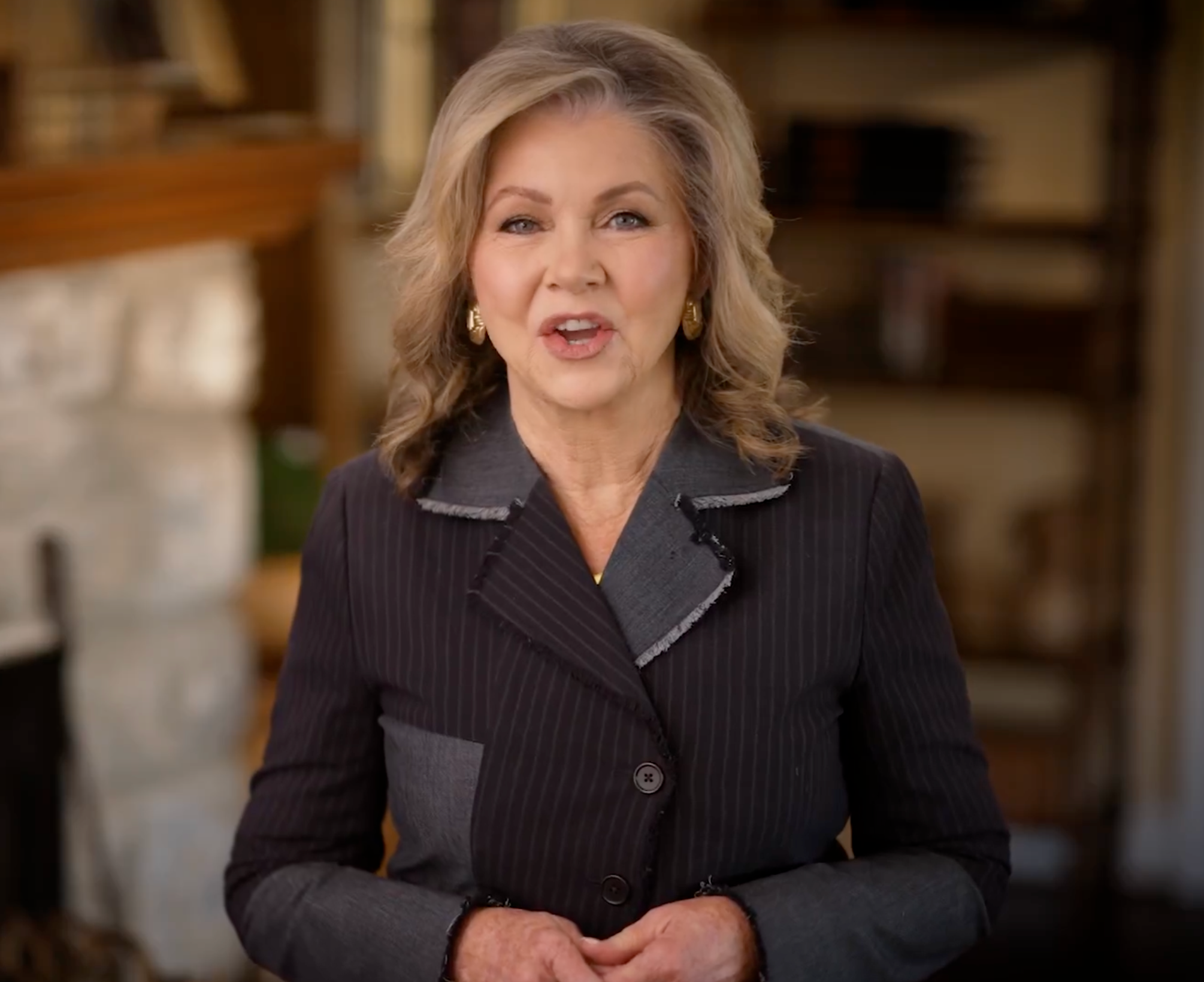 Tennessee Republican Sen. Marsha Blackburn announces her run to the state's next governor on Wednesday August 6 2025