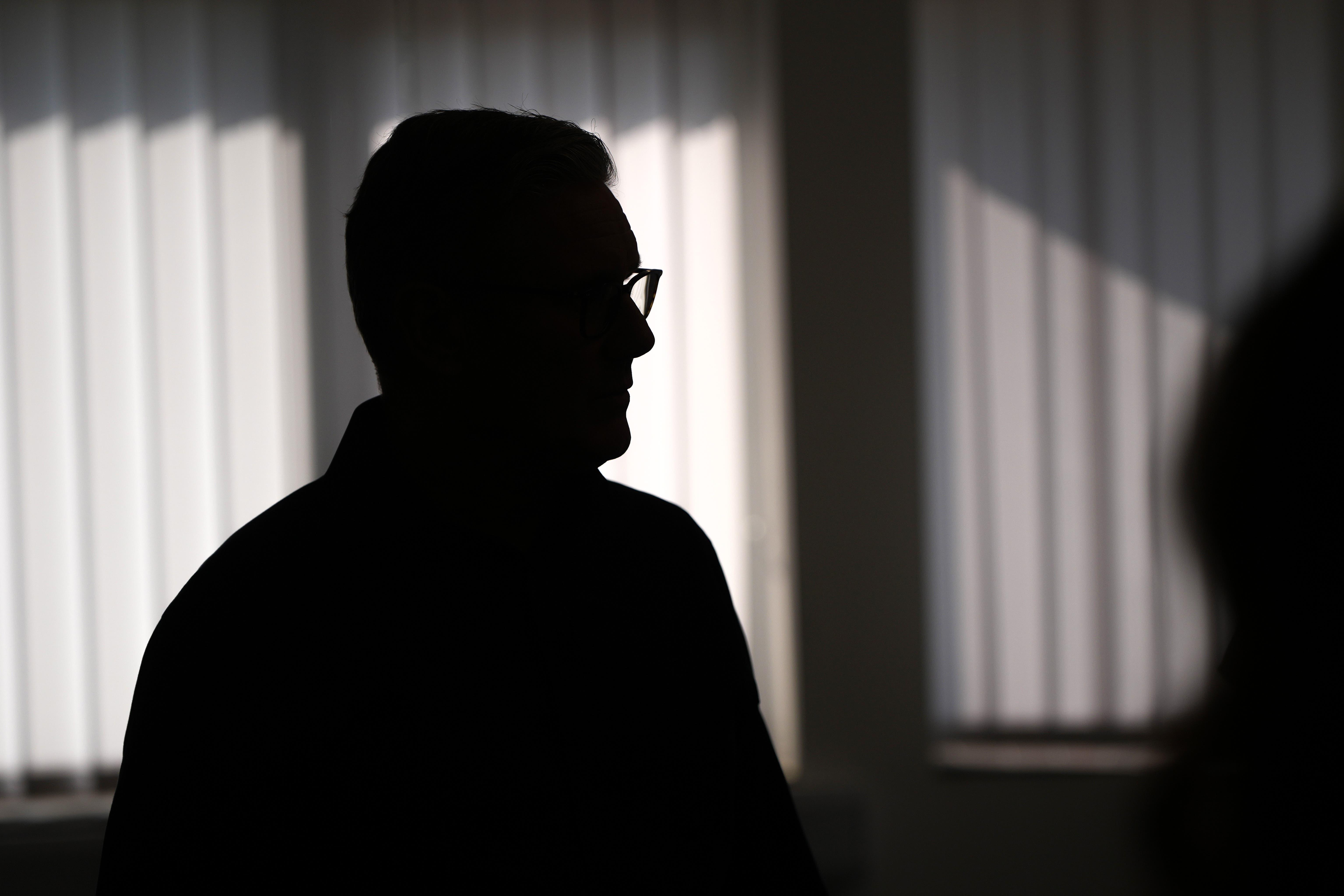 Sir Keir Starmer during a visit to Milton Keynes Central Library in Buckinghamshire (Christopher Furlong/PA)