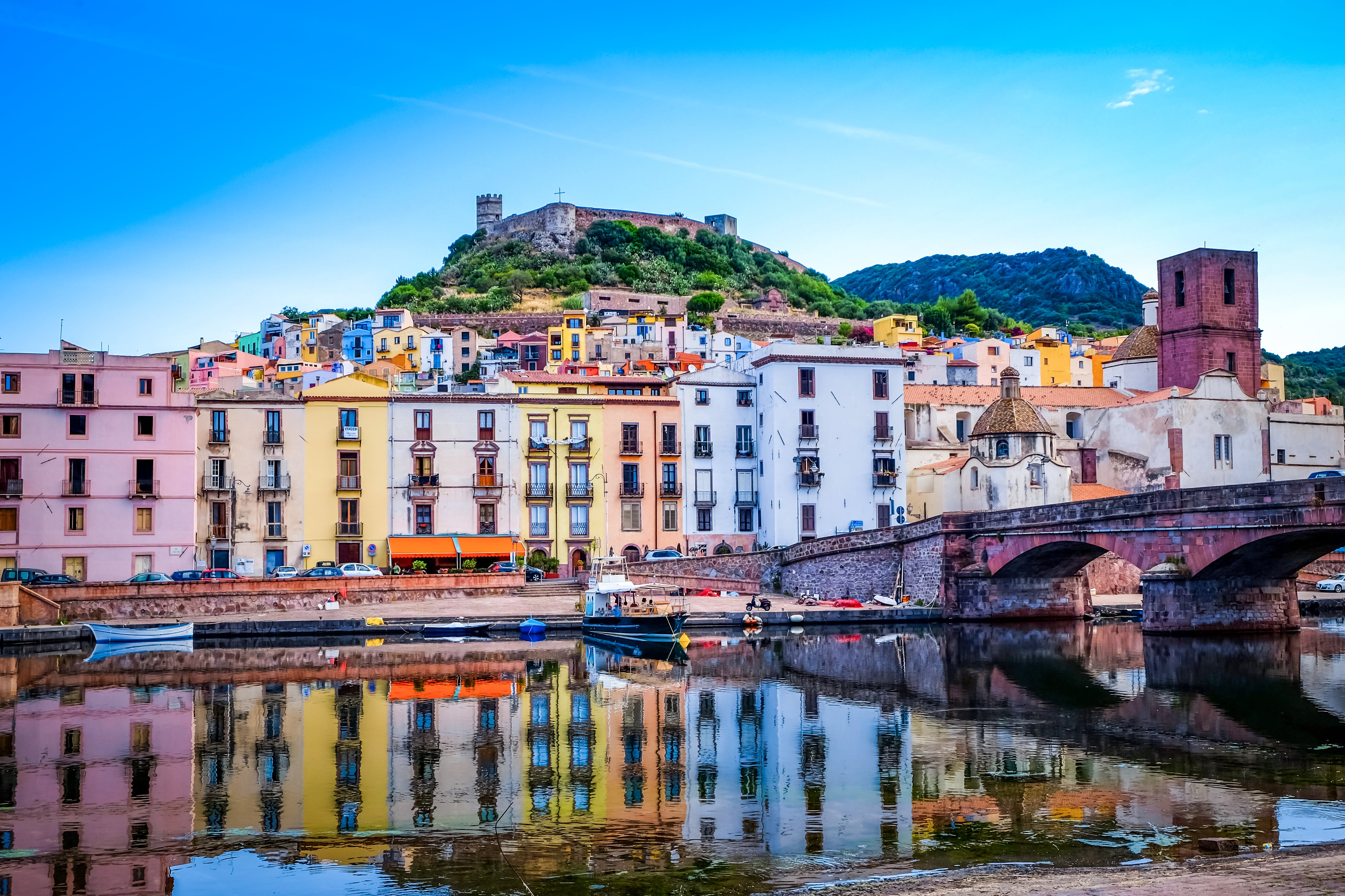 A trip to Bosa, with it’s pretty pastel buildings and incredible castle views, is a must