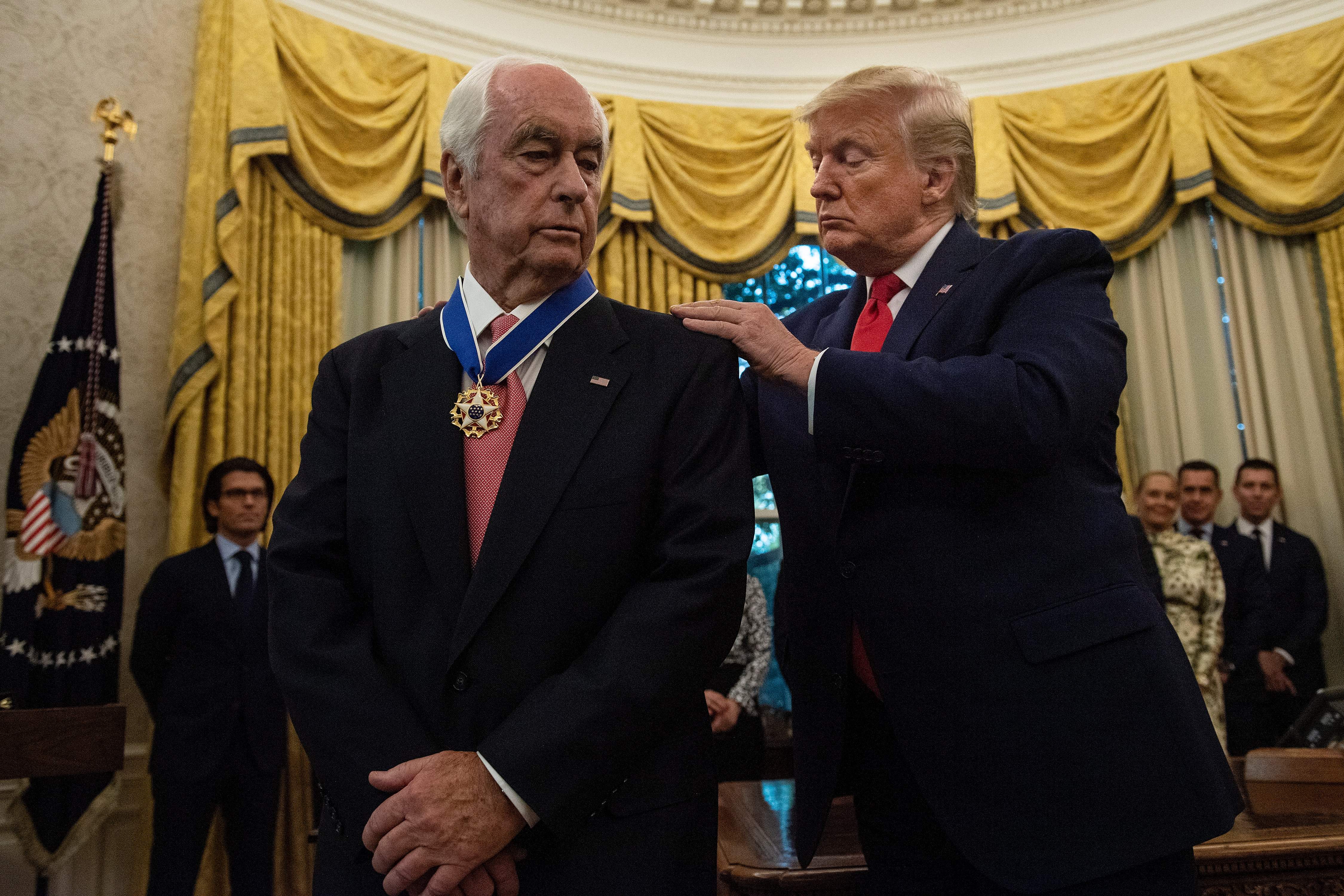 Roger Penske received the Medal of Freedom from President Donald Trump in October 2019
