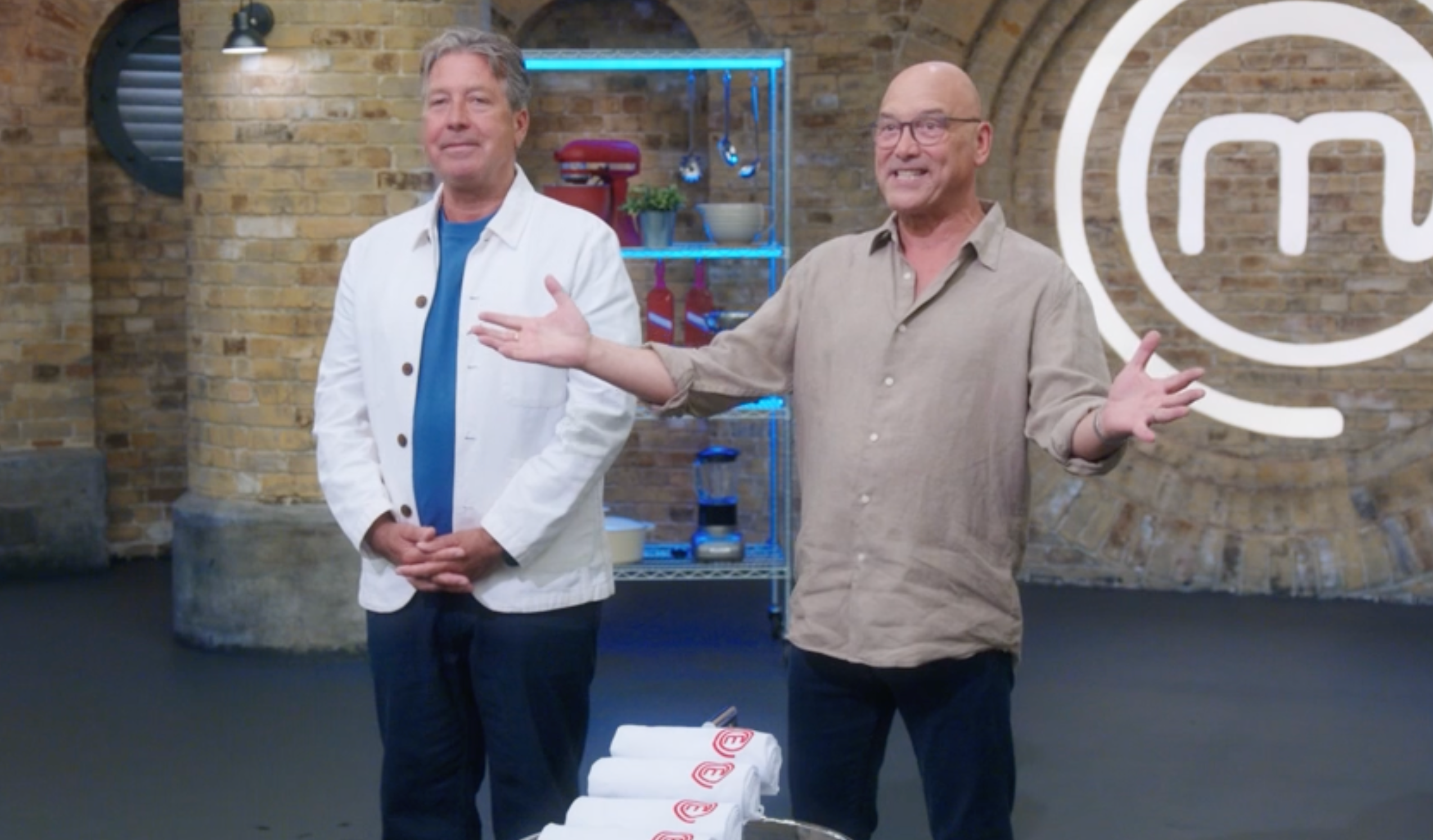 John Torode and Gregg Wallace in episode one of the new series of 'MasterChef'