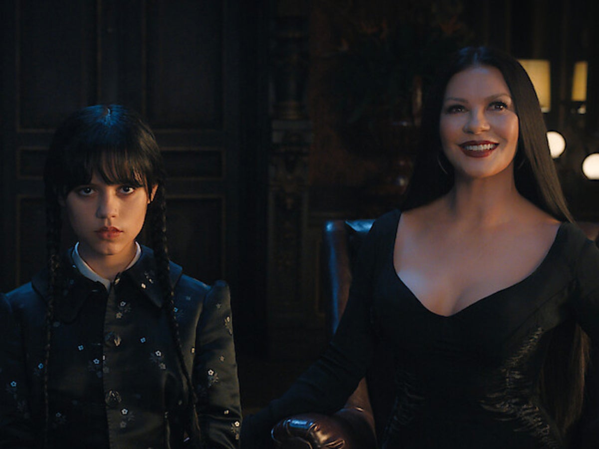 Jenna Ortega and Catherine Zeta-Jones in ‘Wednesday’