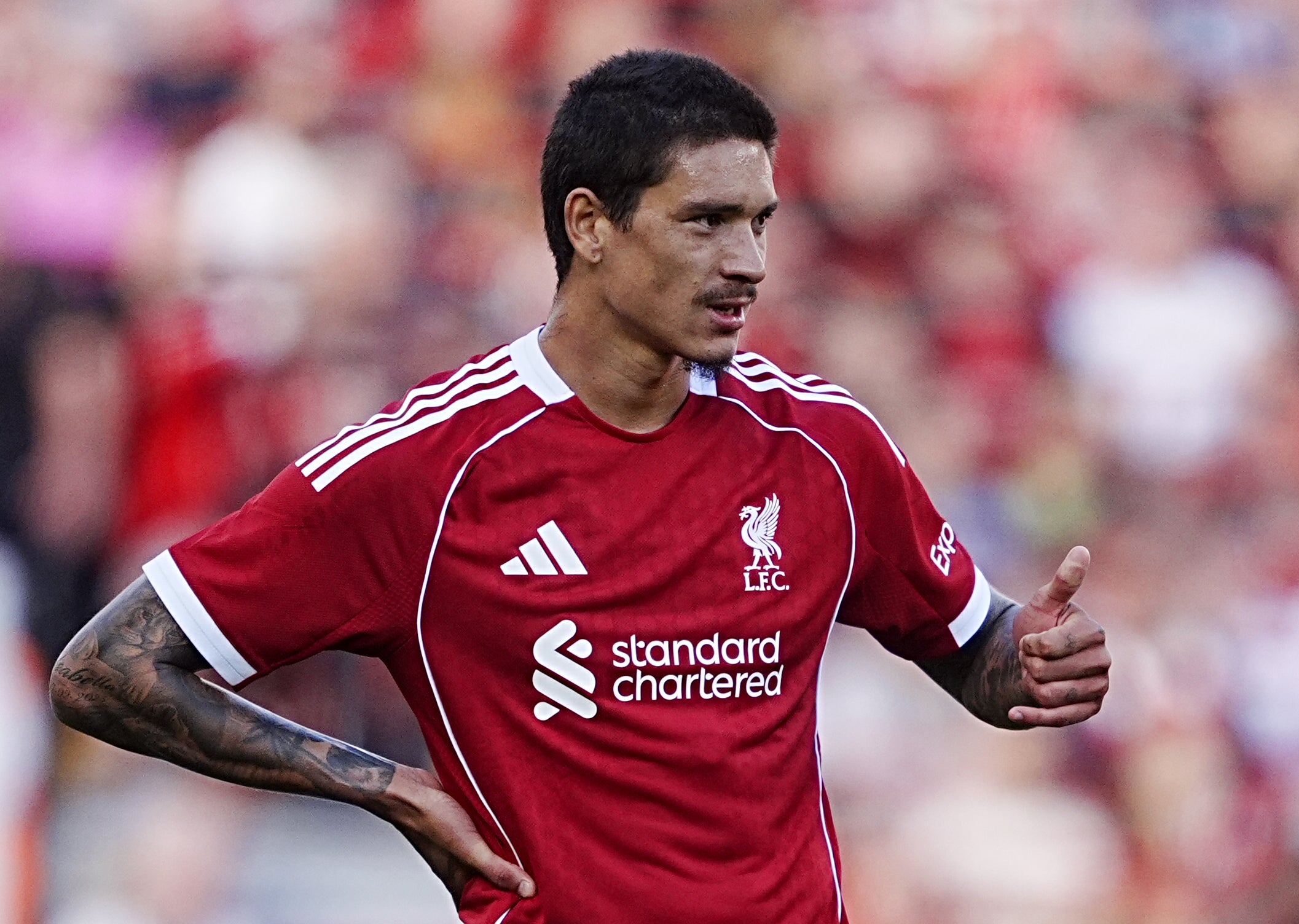 Liverpool striker Darwin Nunez is close to completing a move to Saudi club Al Hilal (Peter Byrne/PA)