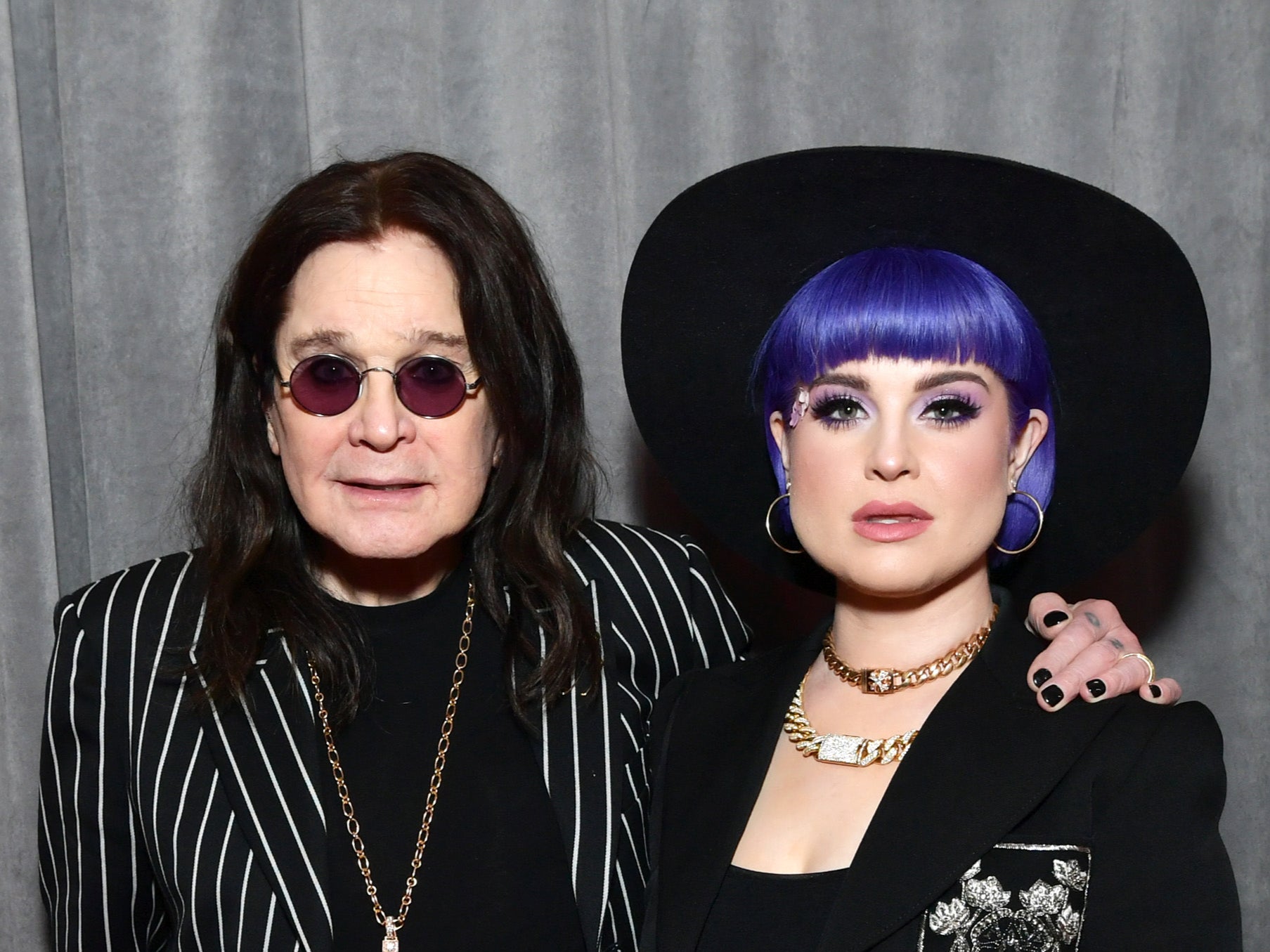 Ozzy and Kelly Osbourne pictured in 2020