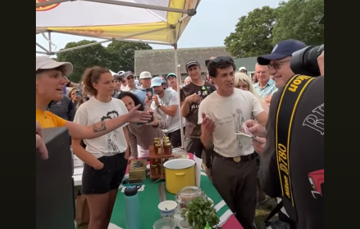 The manager of the farmer's market asked Alan Dershowitz to leave after it was apparent the famed attorney was not going to get any pierogi.