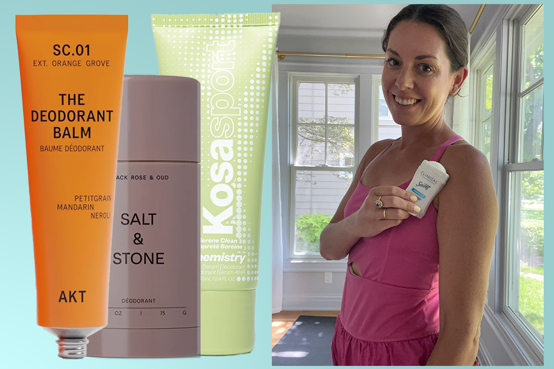 Deodorants help prevent body odor while antiperspirants block sweat – I’ve tried both