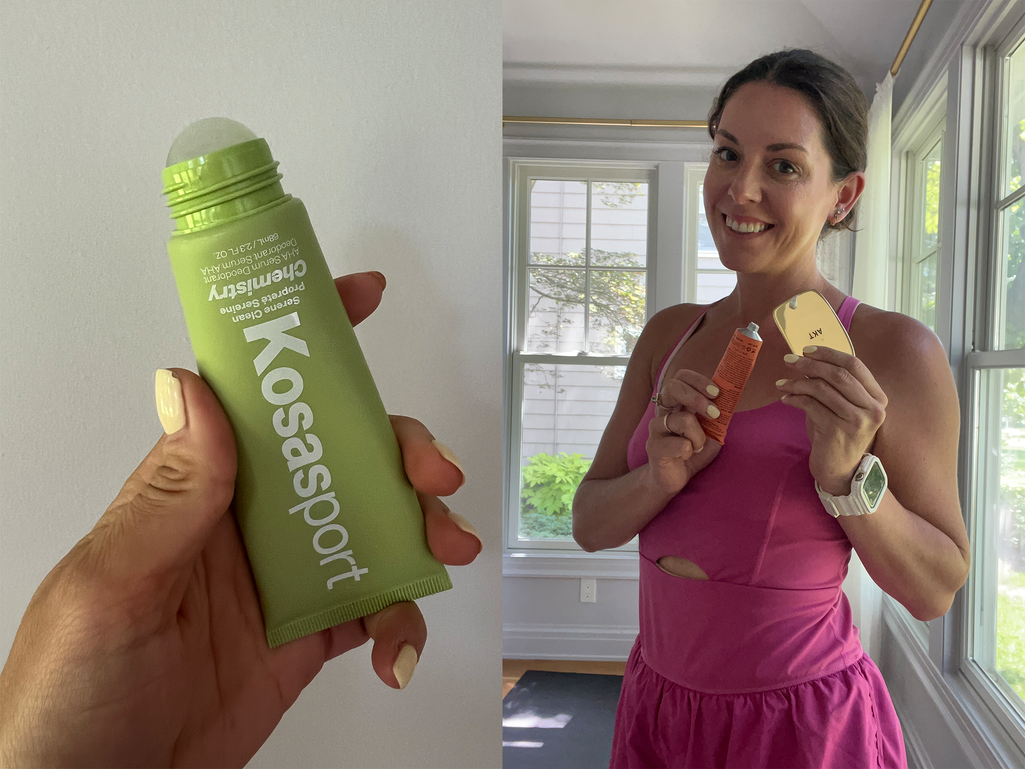 I wore each deodorant for a month, during workouts