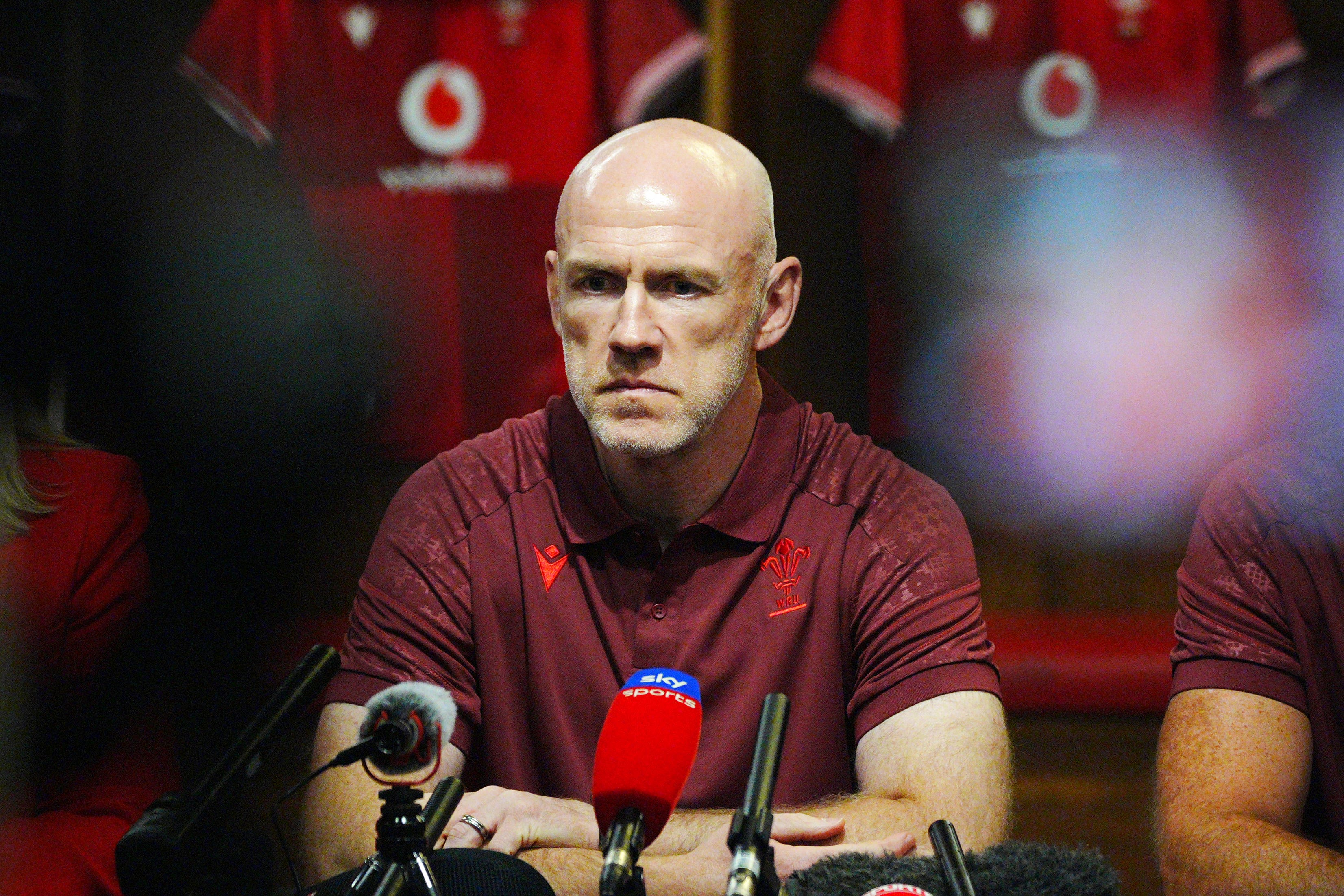 Wales head coach Steve Tandy during a press conference at the Principality Stadium in Cardiff (Ben Birchall/PA)